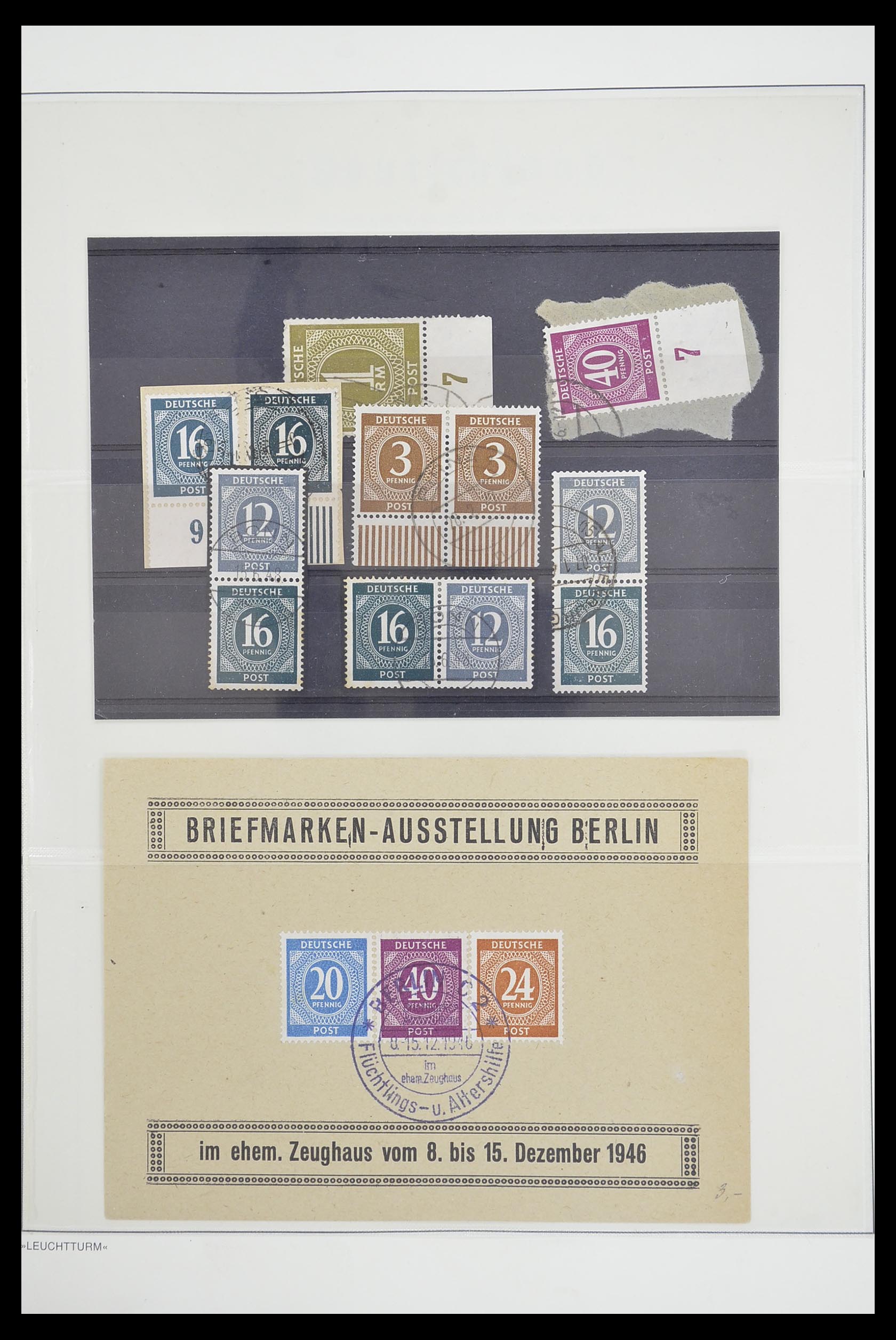 33837 005 - Stamp collection 33837 German Zones 1945-1948.
