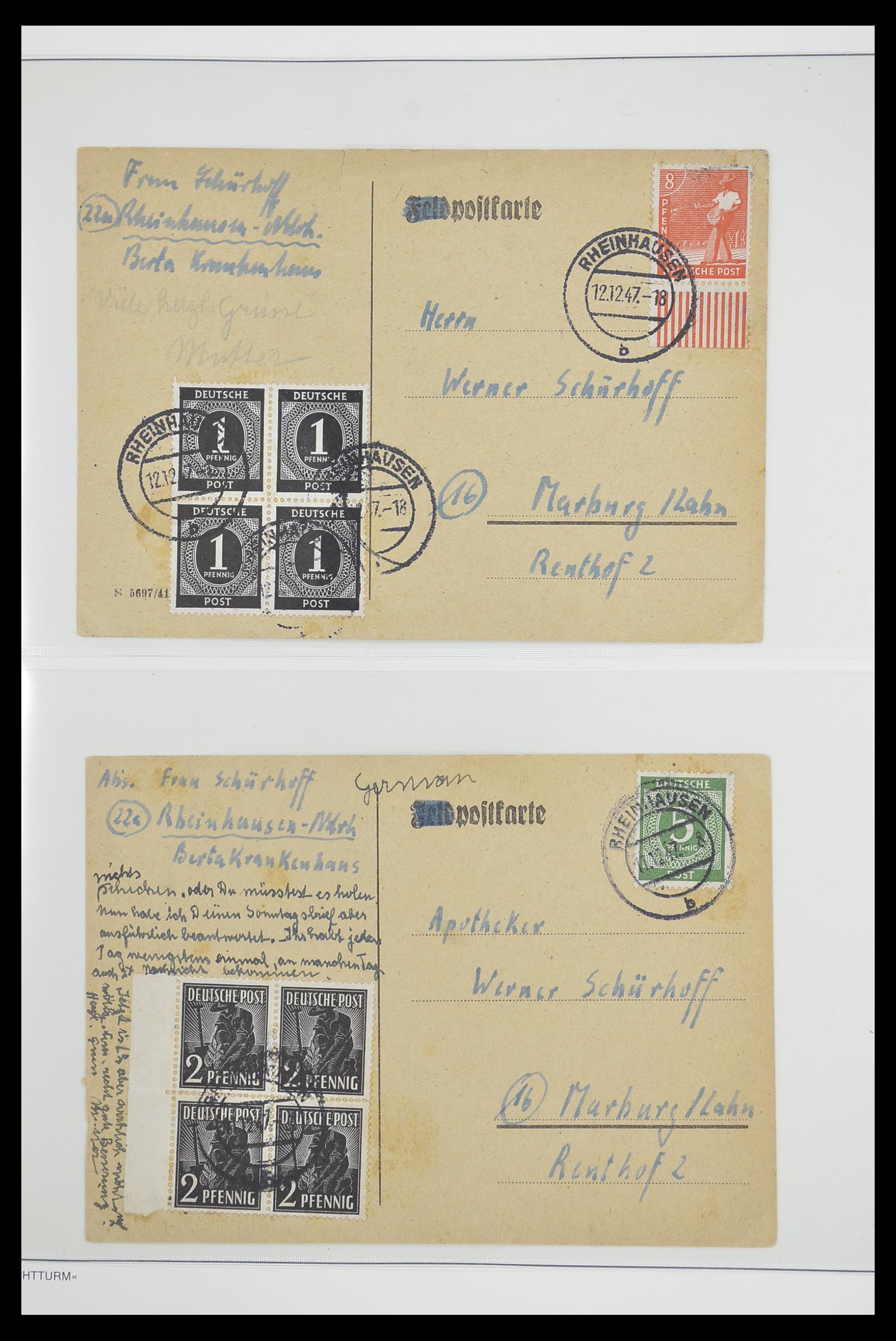 33837 008 - Postzegelverzameling 33837 Duitse Zones 1945-1948.