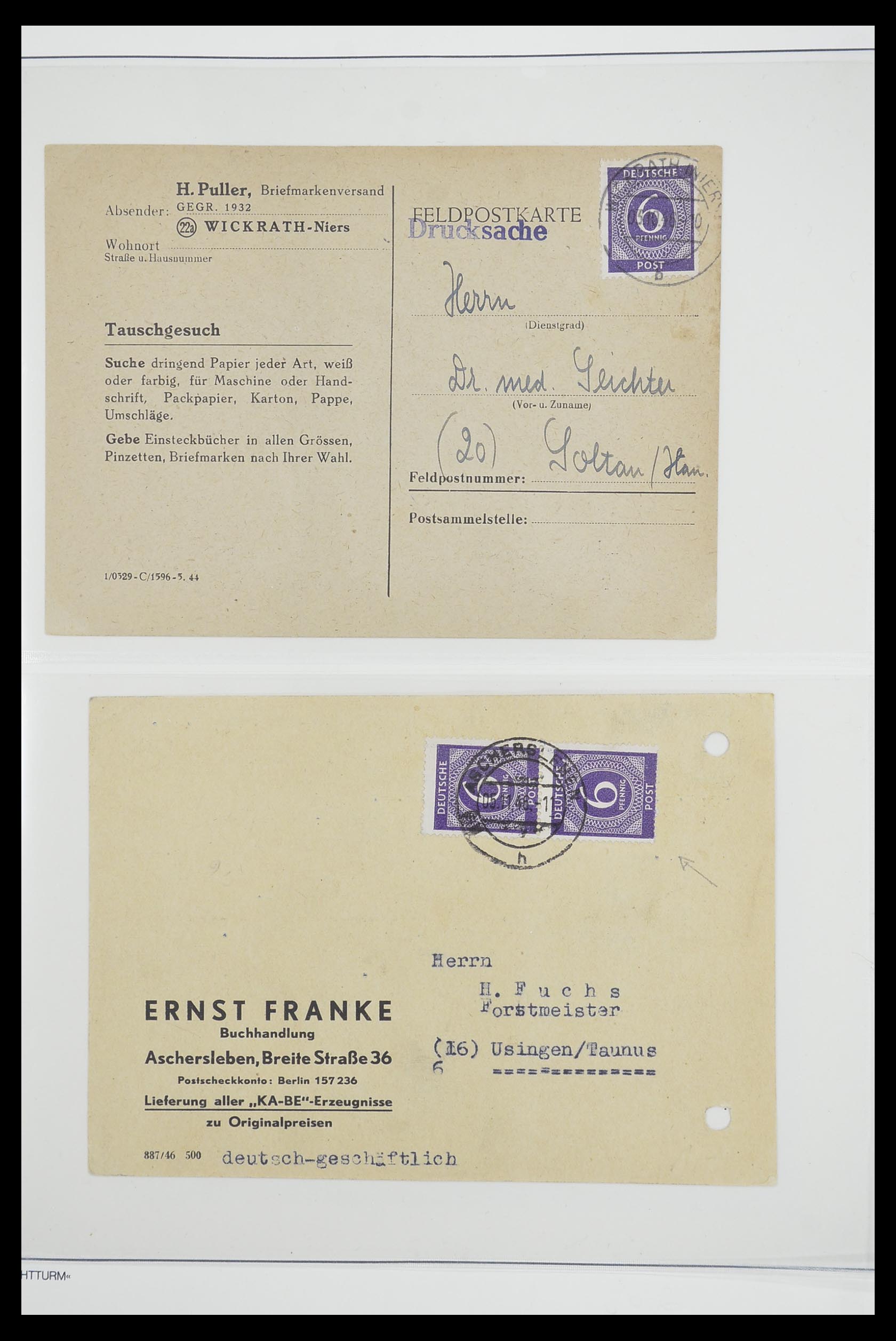33837 009 - Stamp collection 33837 German Zones 1945-1948.
