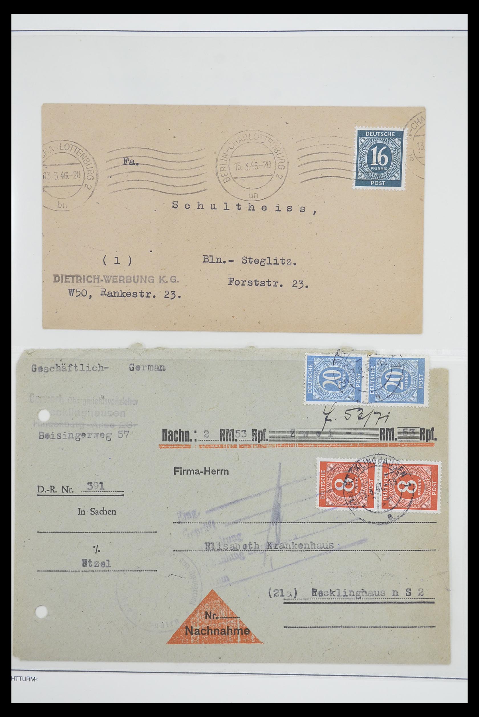 33837 012 - Postzegelverzameling 33837 Duitse Zones 1945-1948.