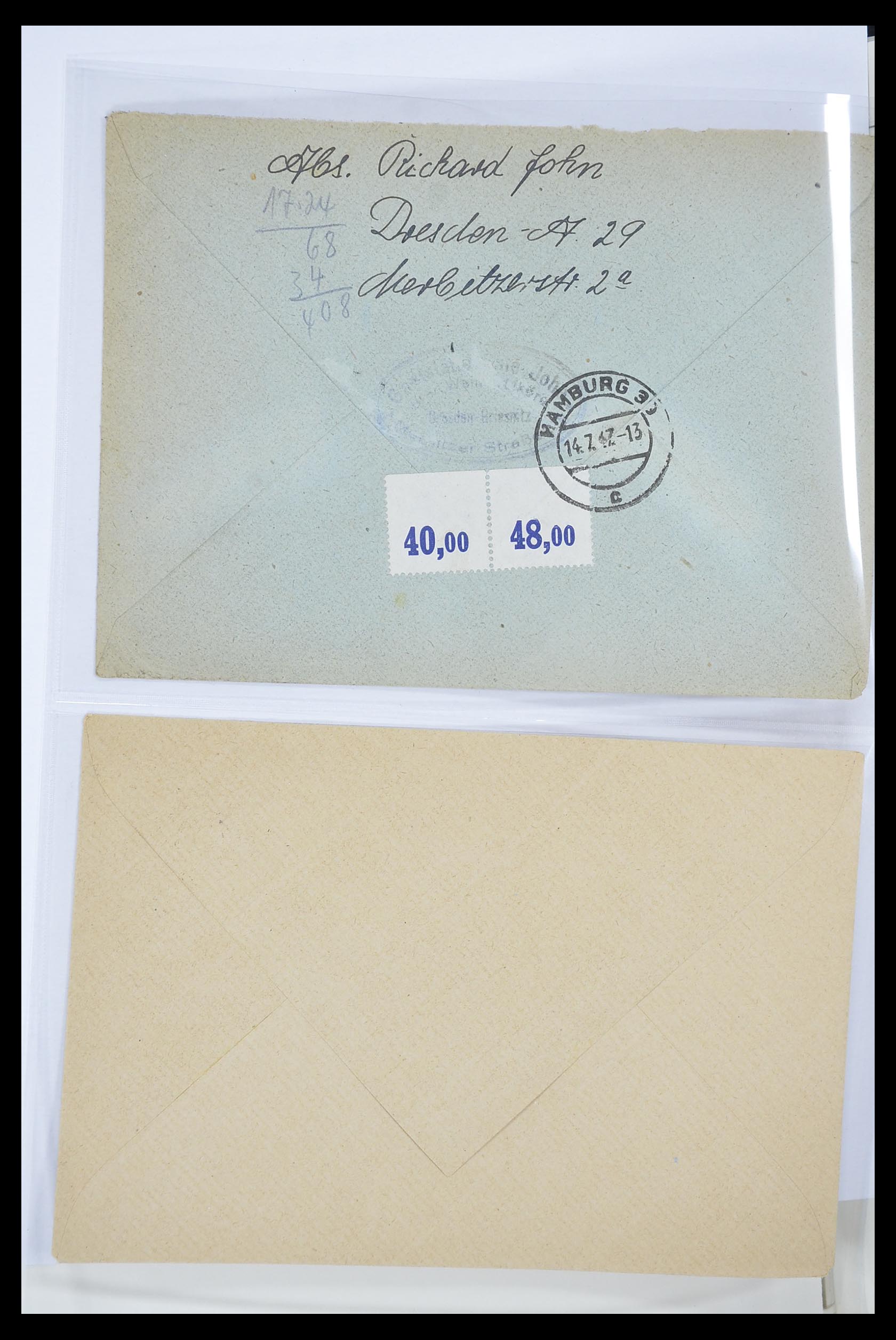 33837 016 - Postzegelverzameling 33837 Duitse Zones 1945-1948.