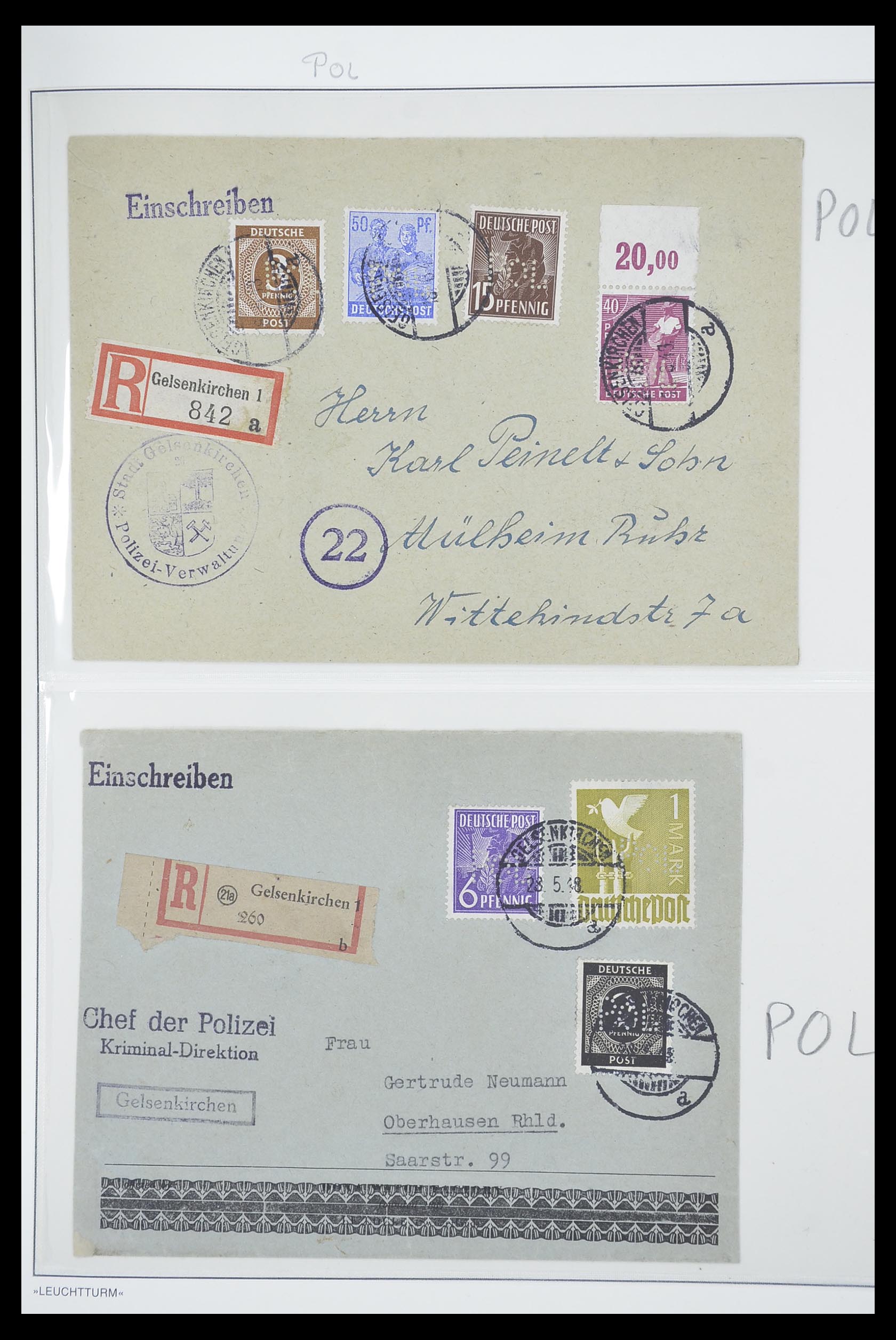 33837 023 - Stamp collection 33837 German Zones 1945-1948.