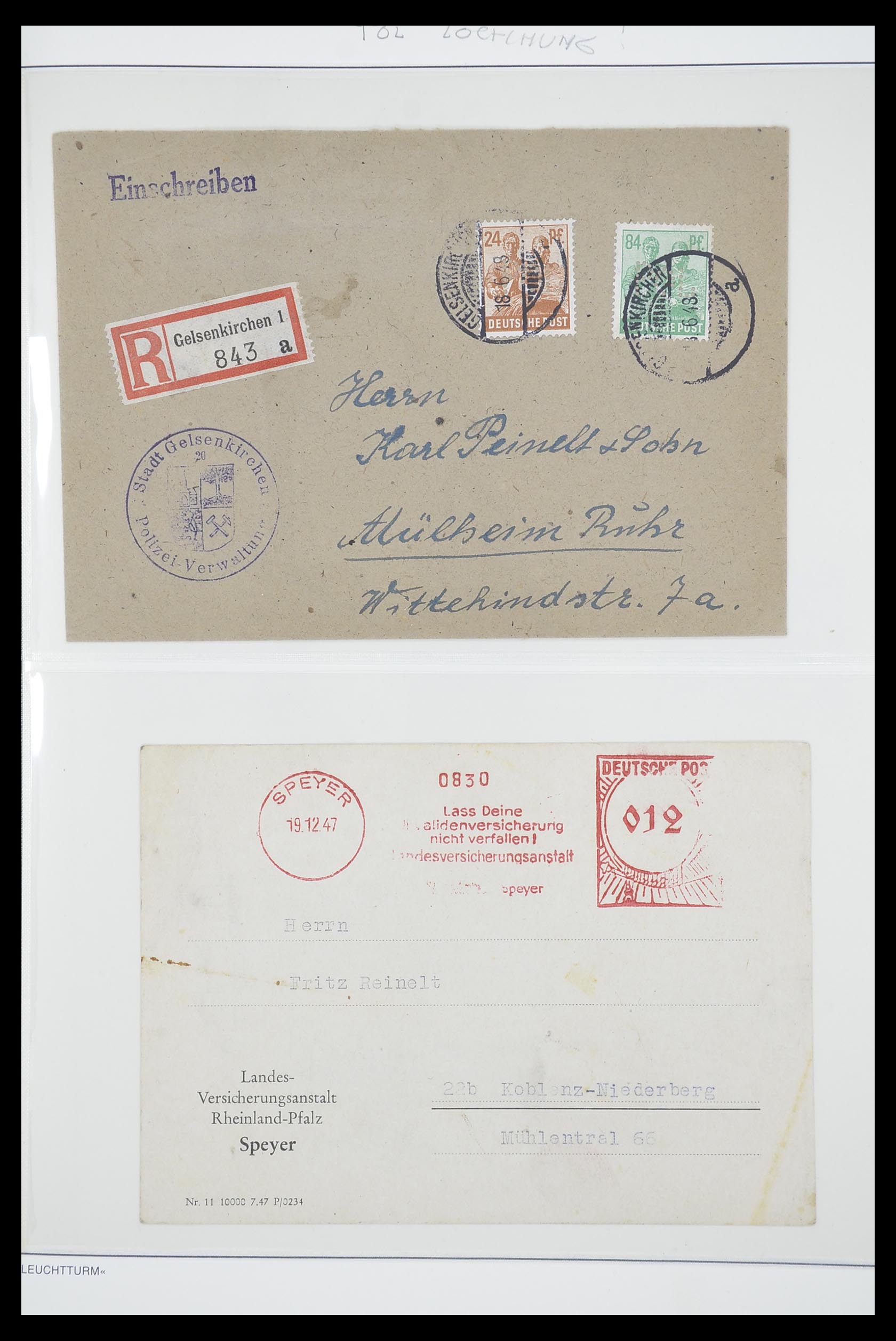 33837 025 - Postzegelverzameling 33837 Duitse Zones 1945-1948.
