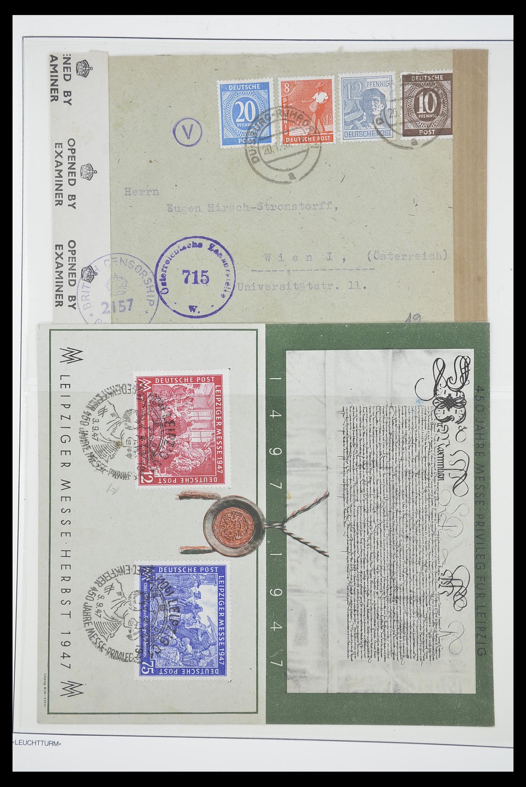 33837 028 - Postzegelverzameling 33837 Duitse Zones 1945-1948.