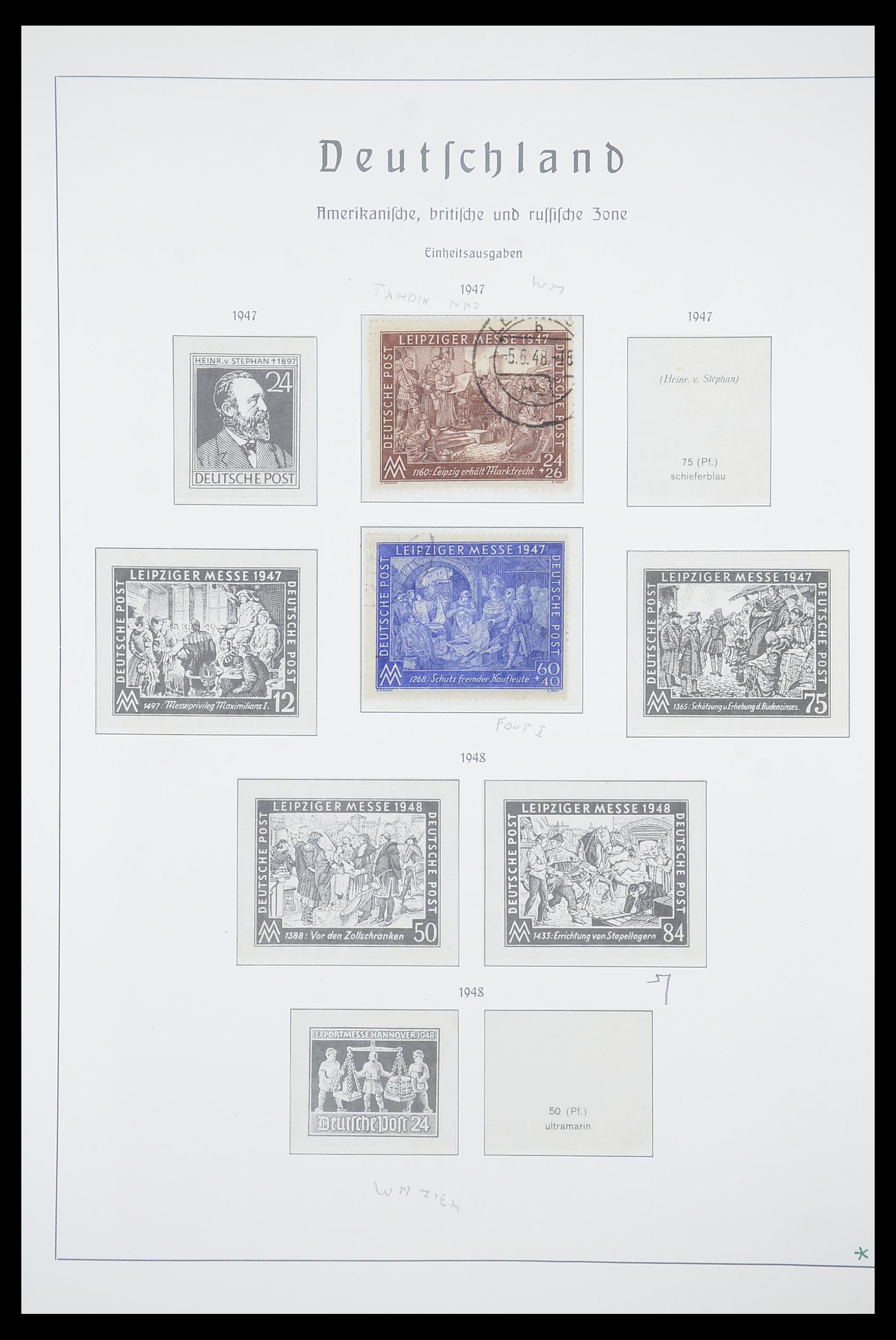 33837 030 - Postzegelverzameling 33837 Duitse Zones 1945-1948.
