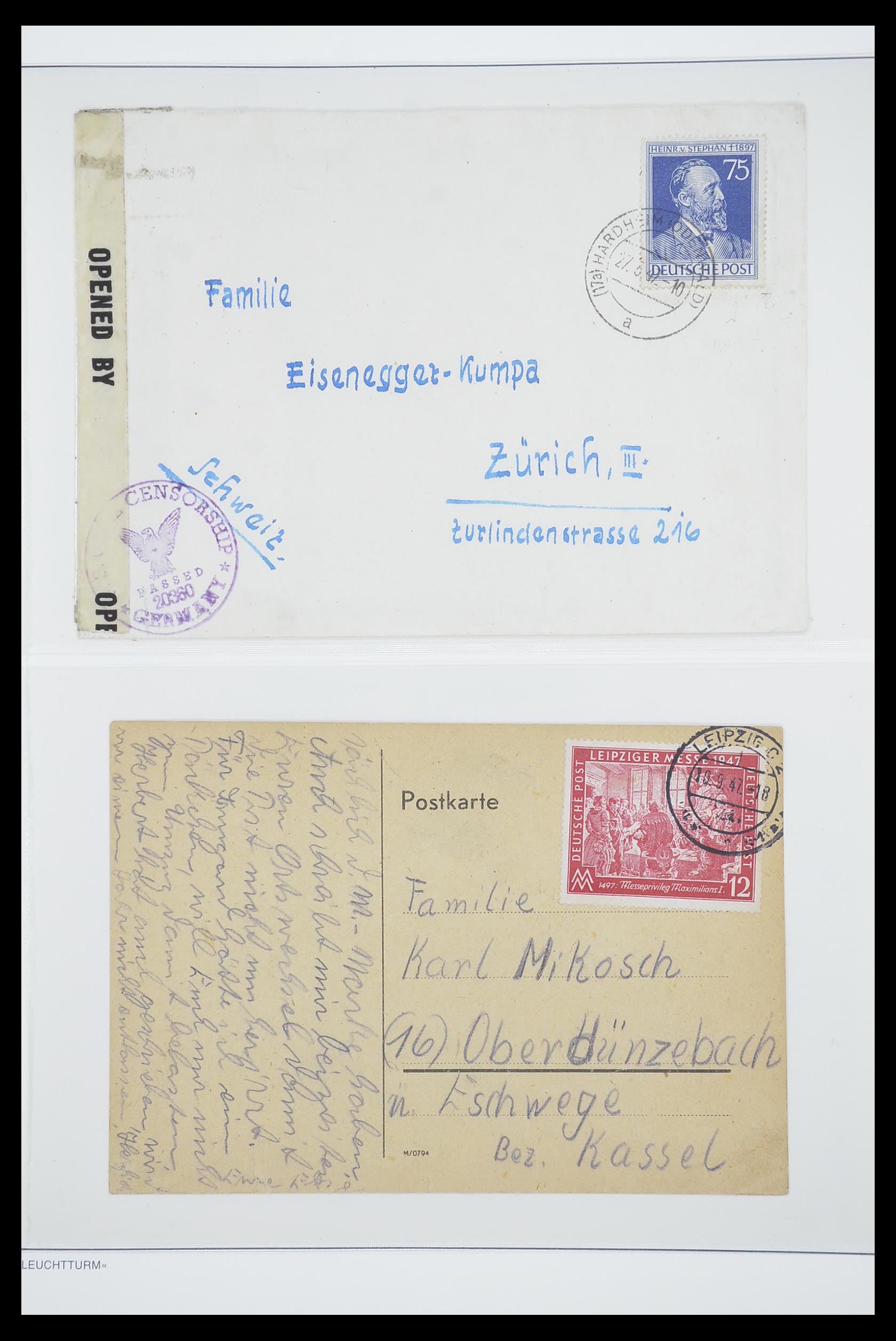 33837 033 - Postzegelverzameling 33837 Duitse Zones 1945-1948.