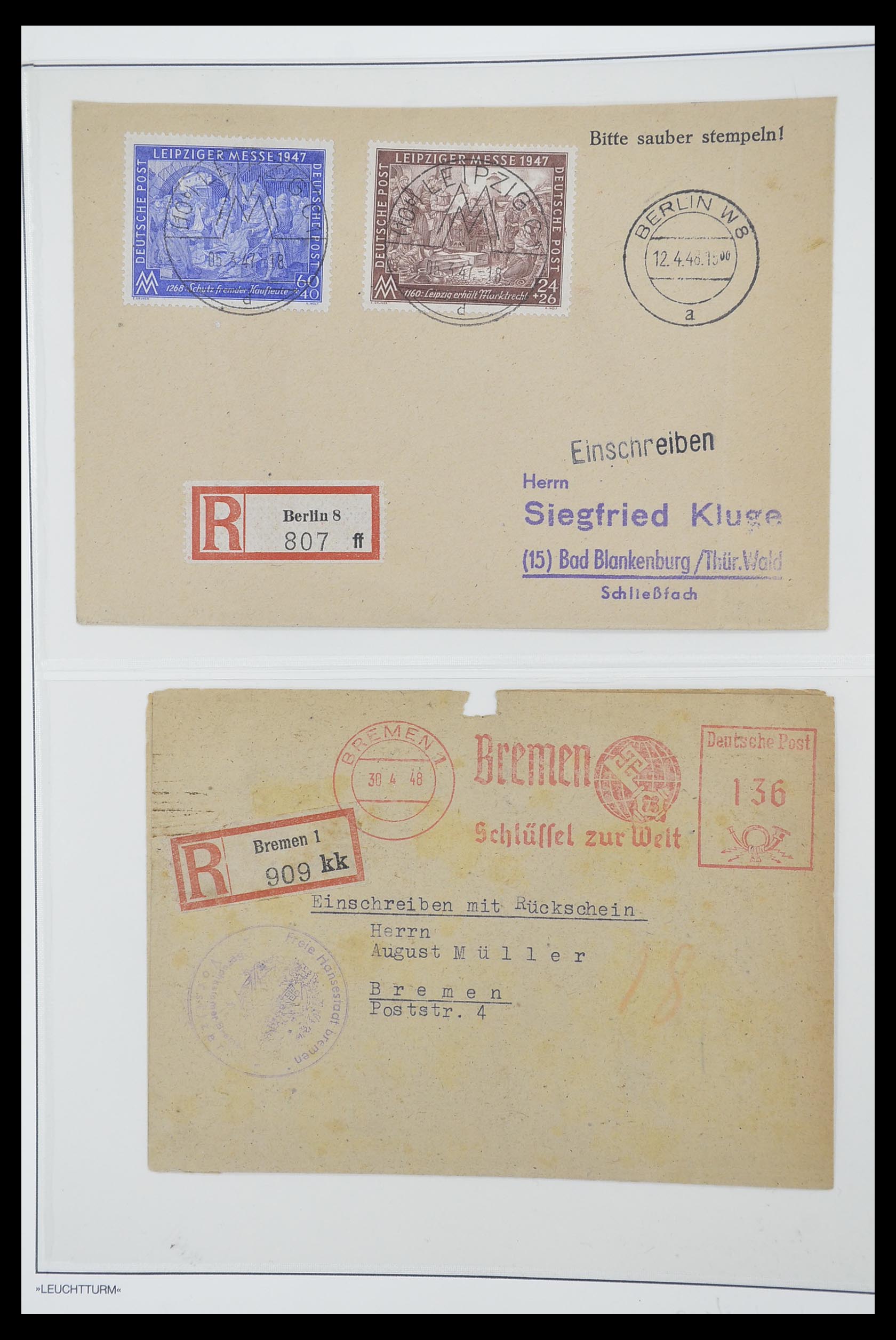 33837 035 - Postzegelverzameling 33837 Duitse Zones 1945-1948.