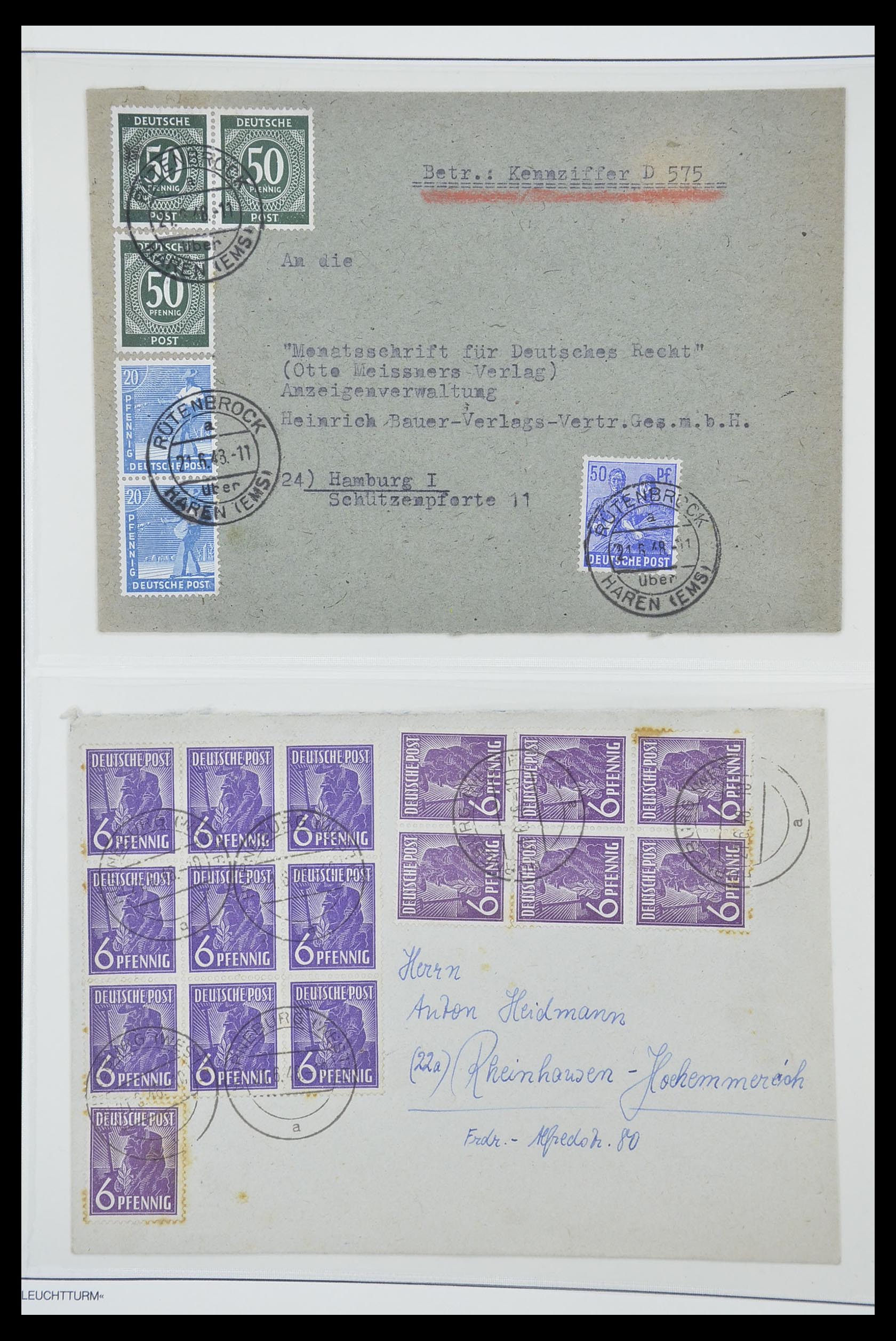 33837 040 - Postzegelverzameling 33837 Duitse Zones 1945-1948.