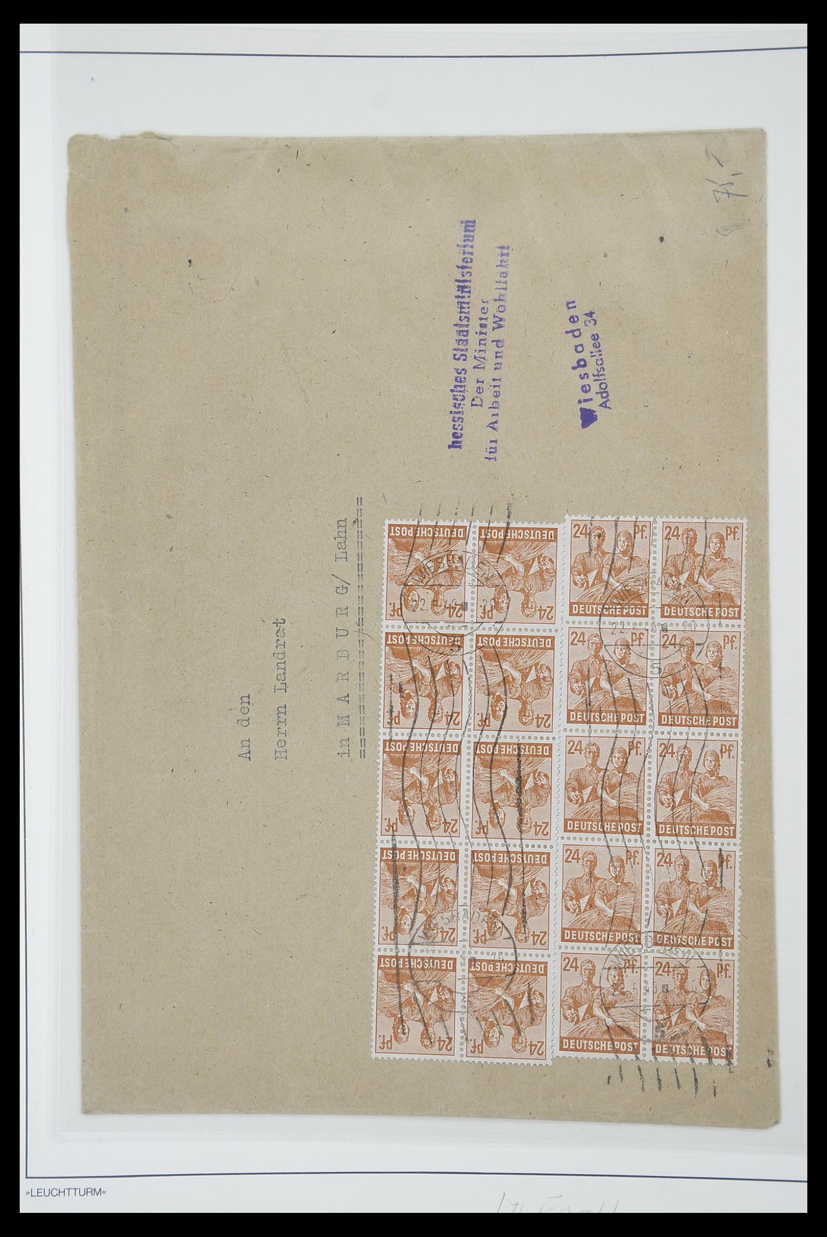 33837 042 - Postzegelverzameling 33837 Duitse Zones 1945-1948.