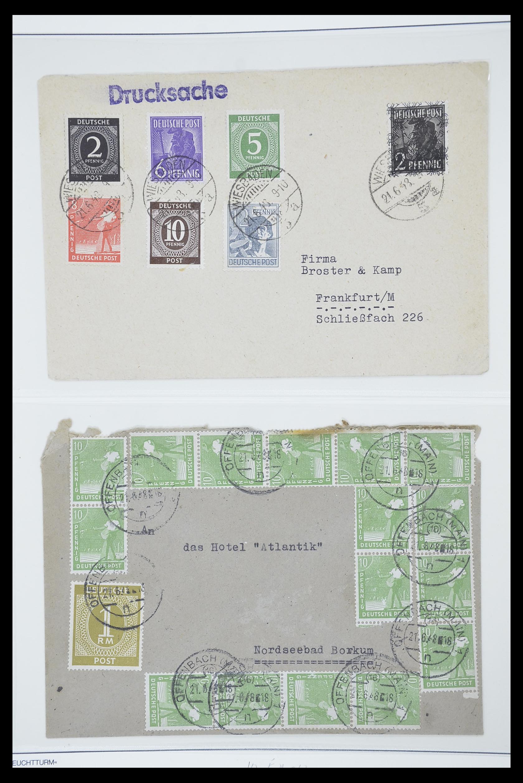 33837 045 - Stamp collection 33837 German Zones 1945-1948.