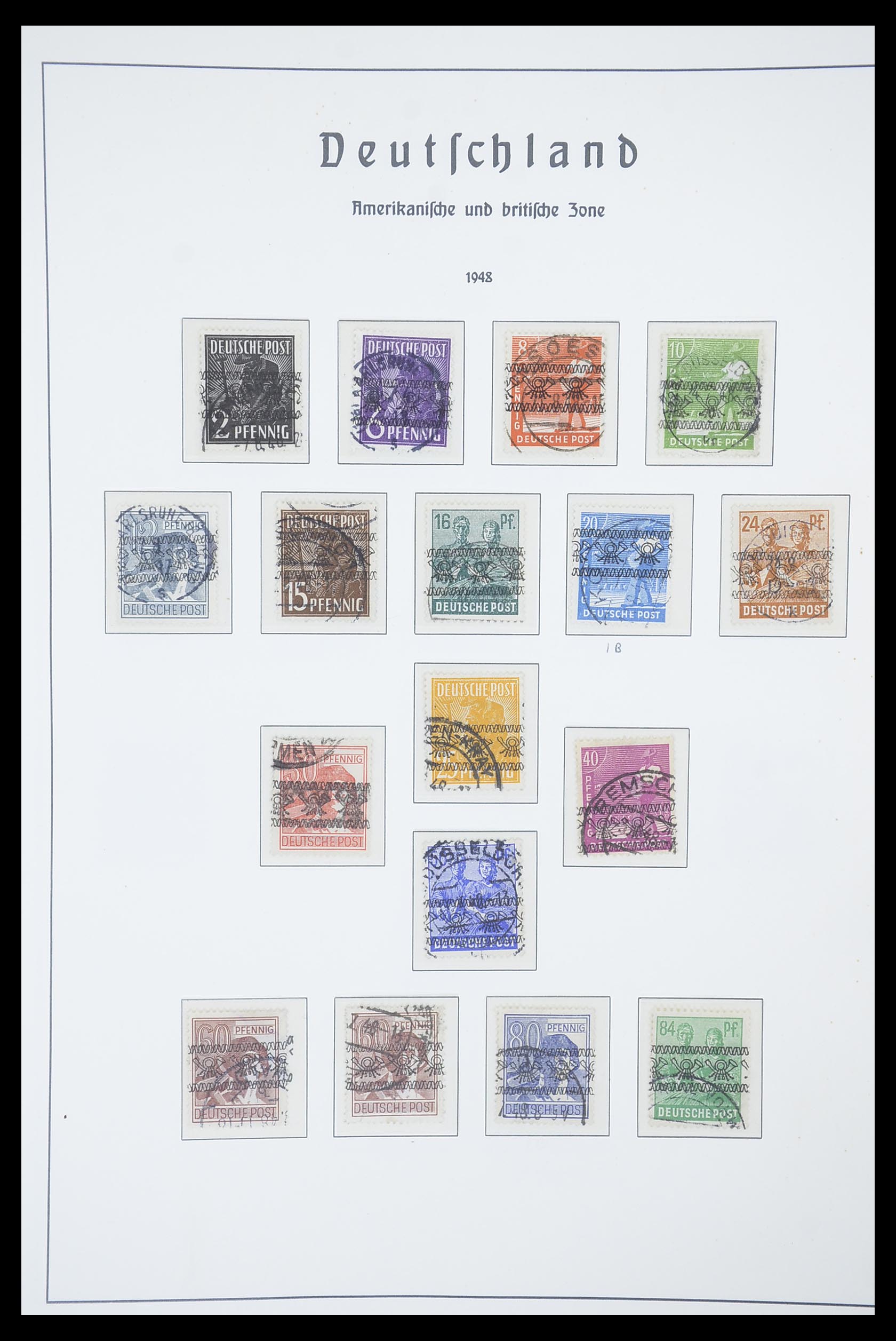 33837 048 - Postzegelverzameling 33837 Duitse Zones 1945-1948.