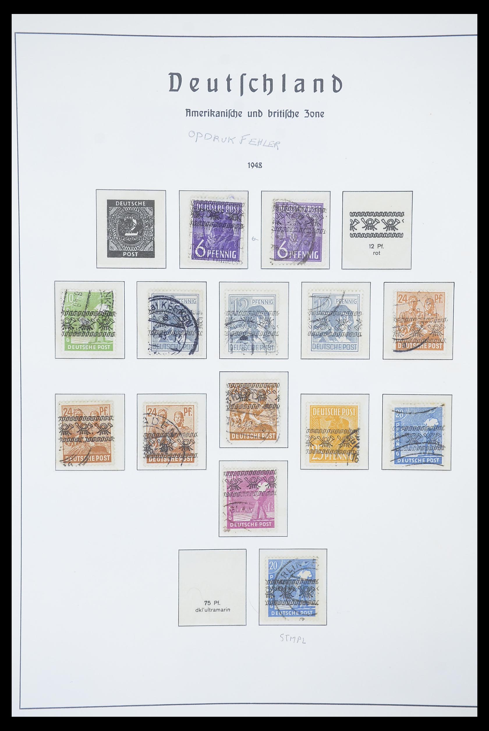 33837 049 - Stamp collection 33837 German Zones 1945-1948.