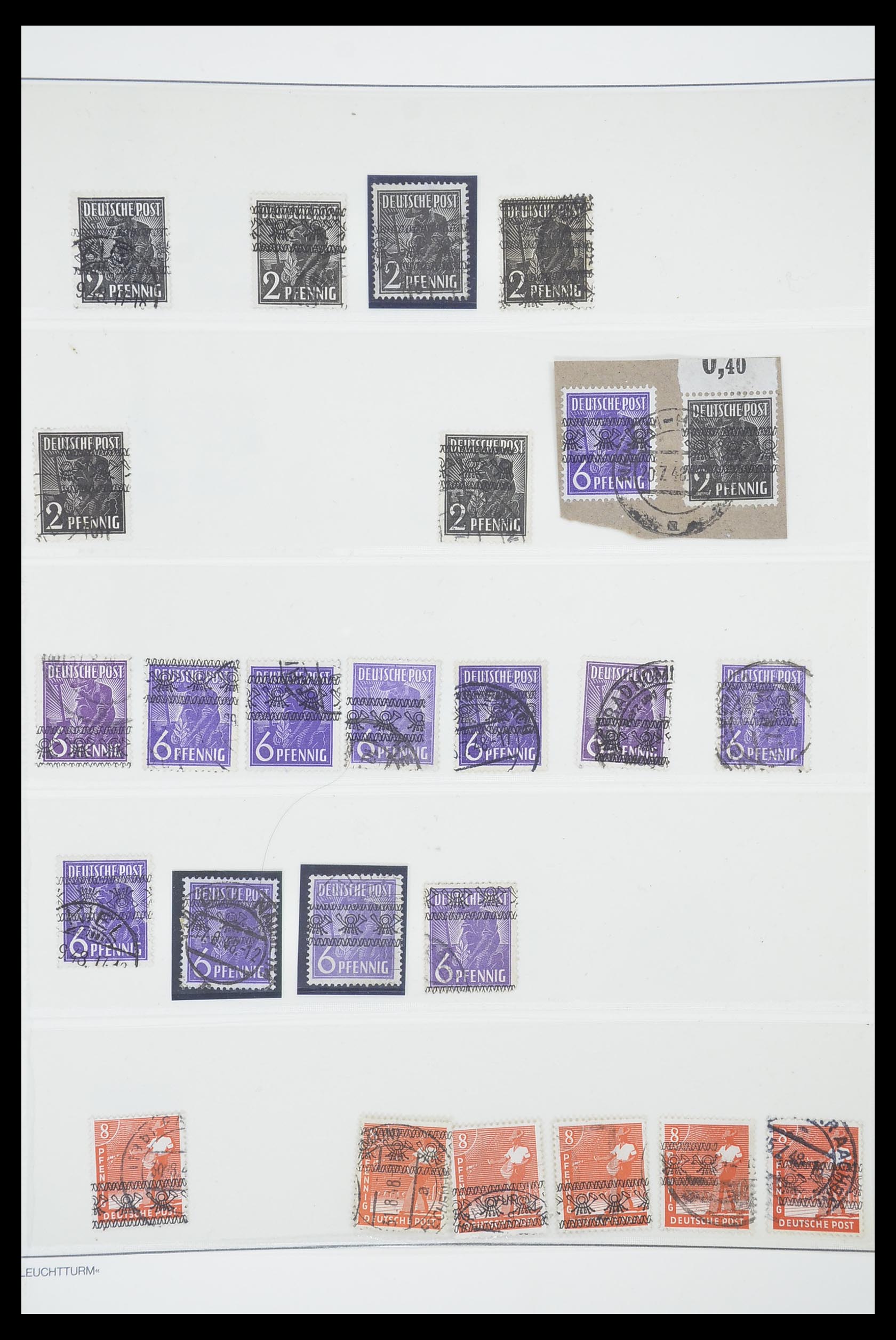 33837 050 - Postzegelverzameling 33837 Duitse Zones 1945-1948.