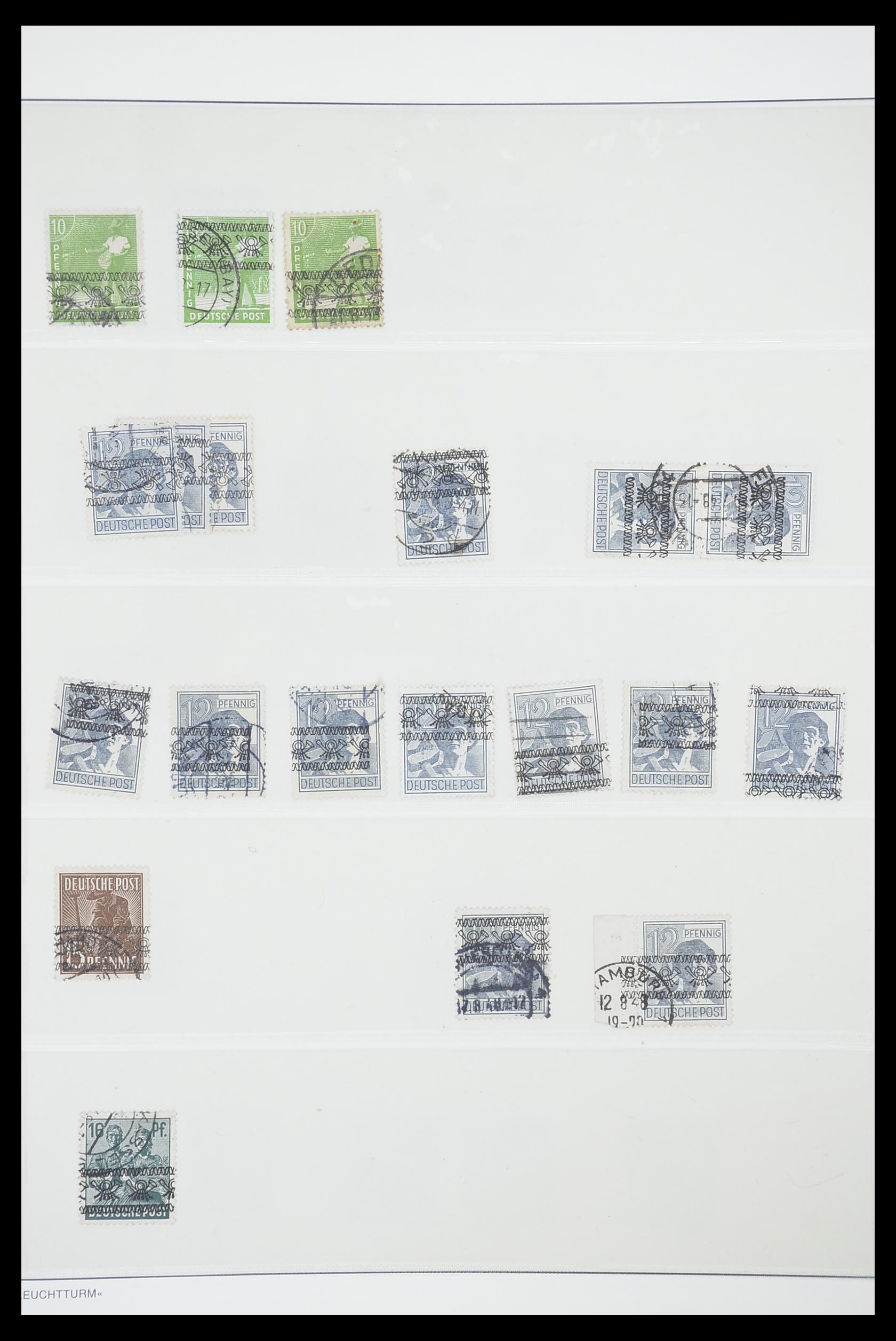 33837 051 - Postzegelverzameling 33837 Duitse Zones 1945-1948.