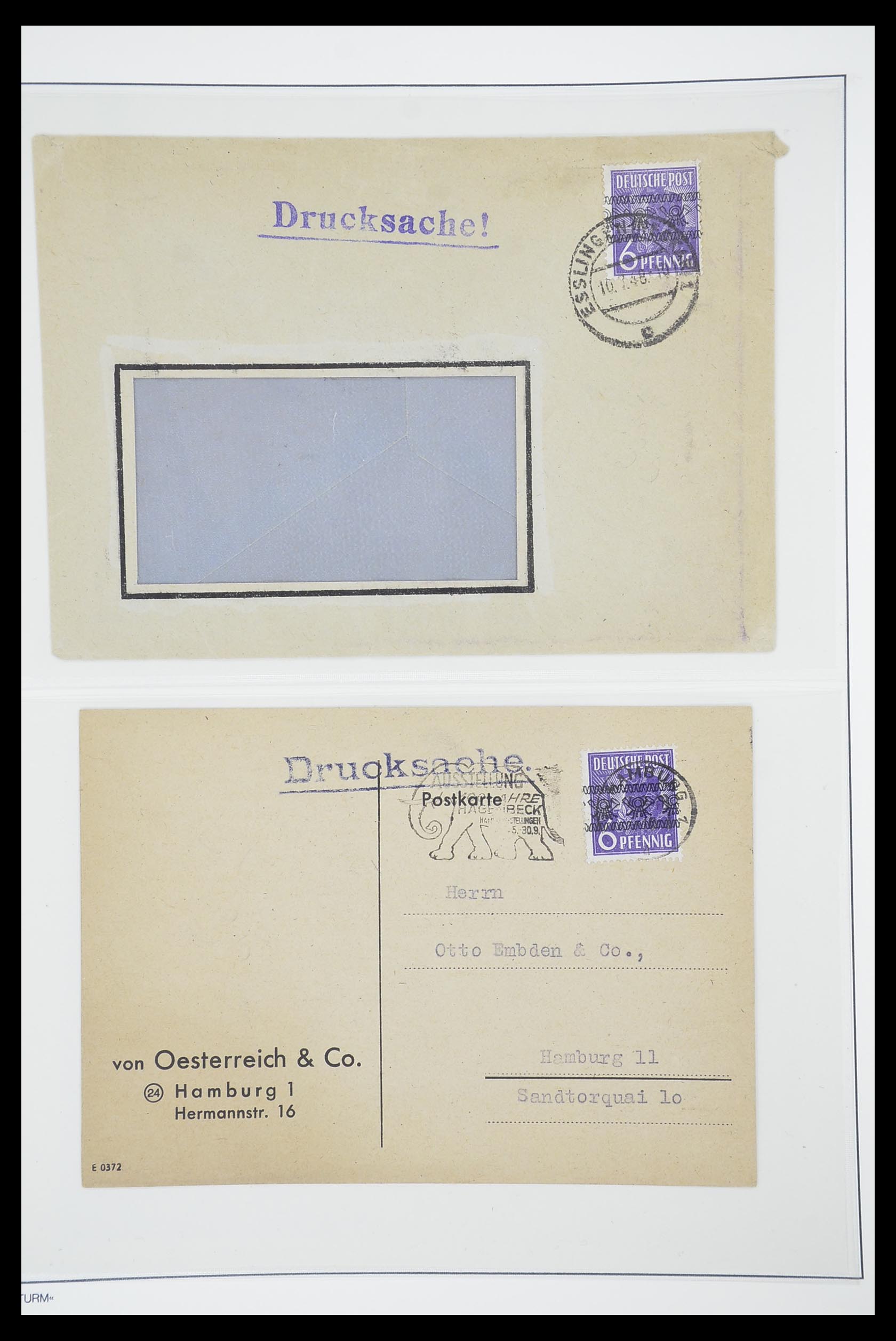 33837 054 - Postzegelverzameling 33837 Duitse Zones 1945-1948.