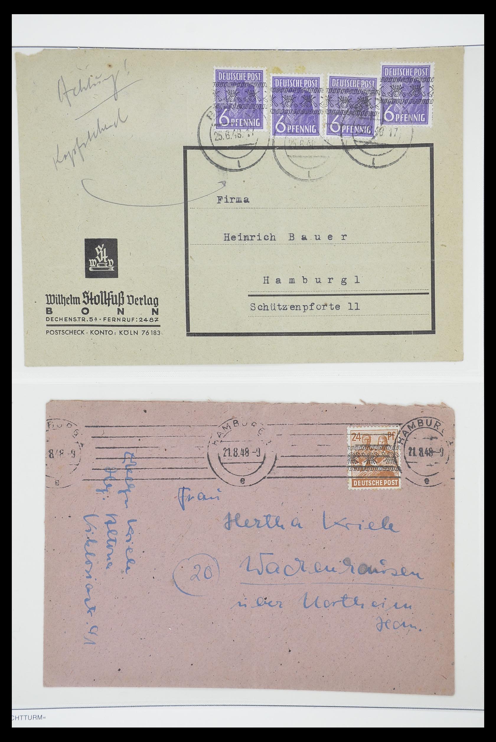 33837 055 - Postzegelverzameling 33837 Duitse Zones 1945-1948.