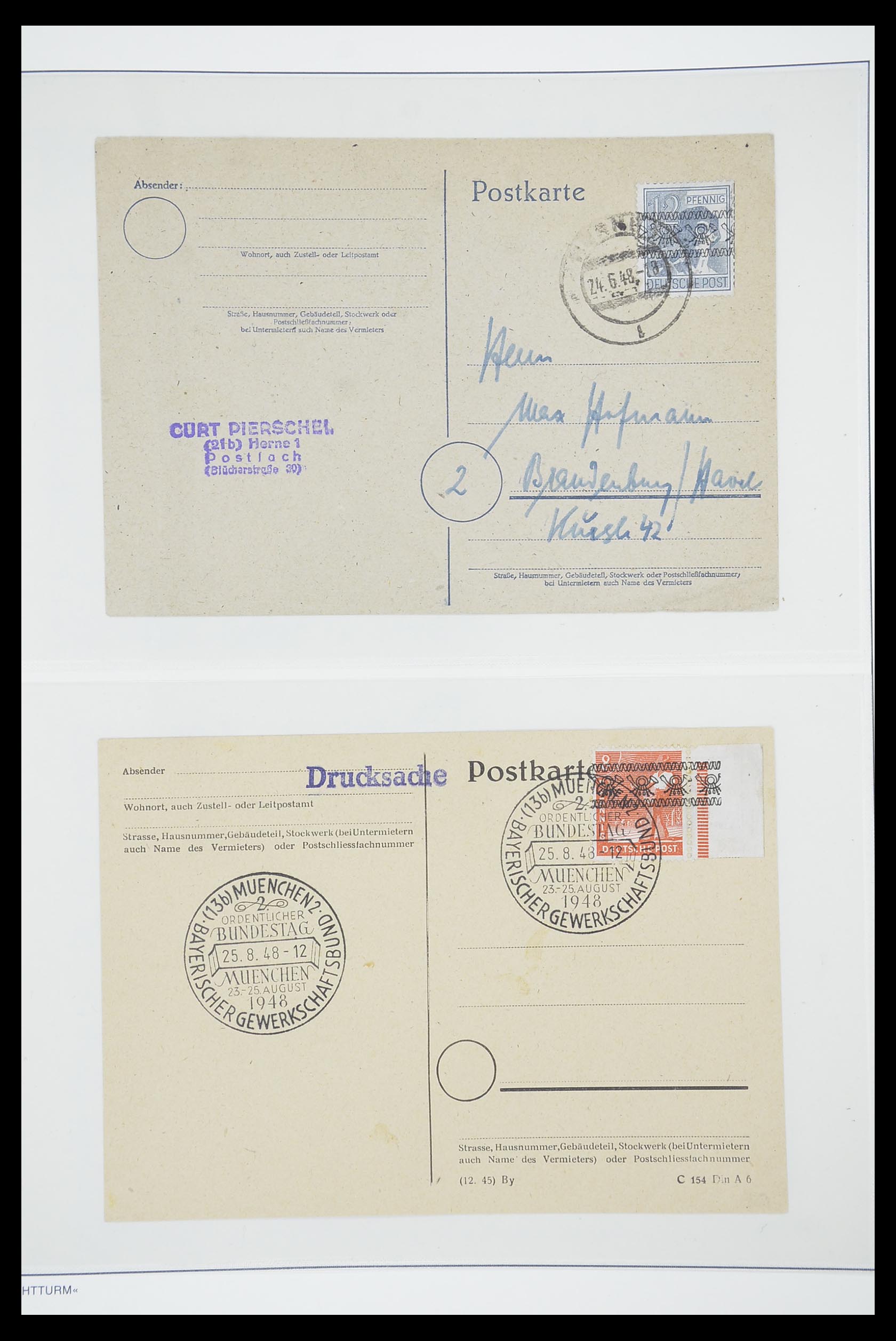 33837 056 - Stamp collection 33837 German Zones 1945-1948.
