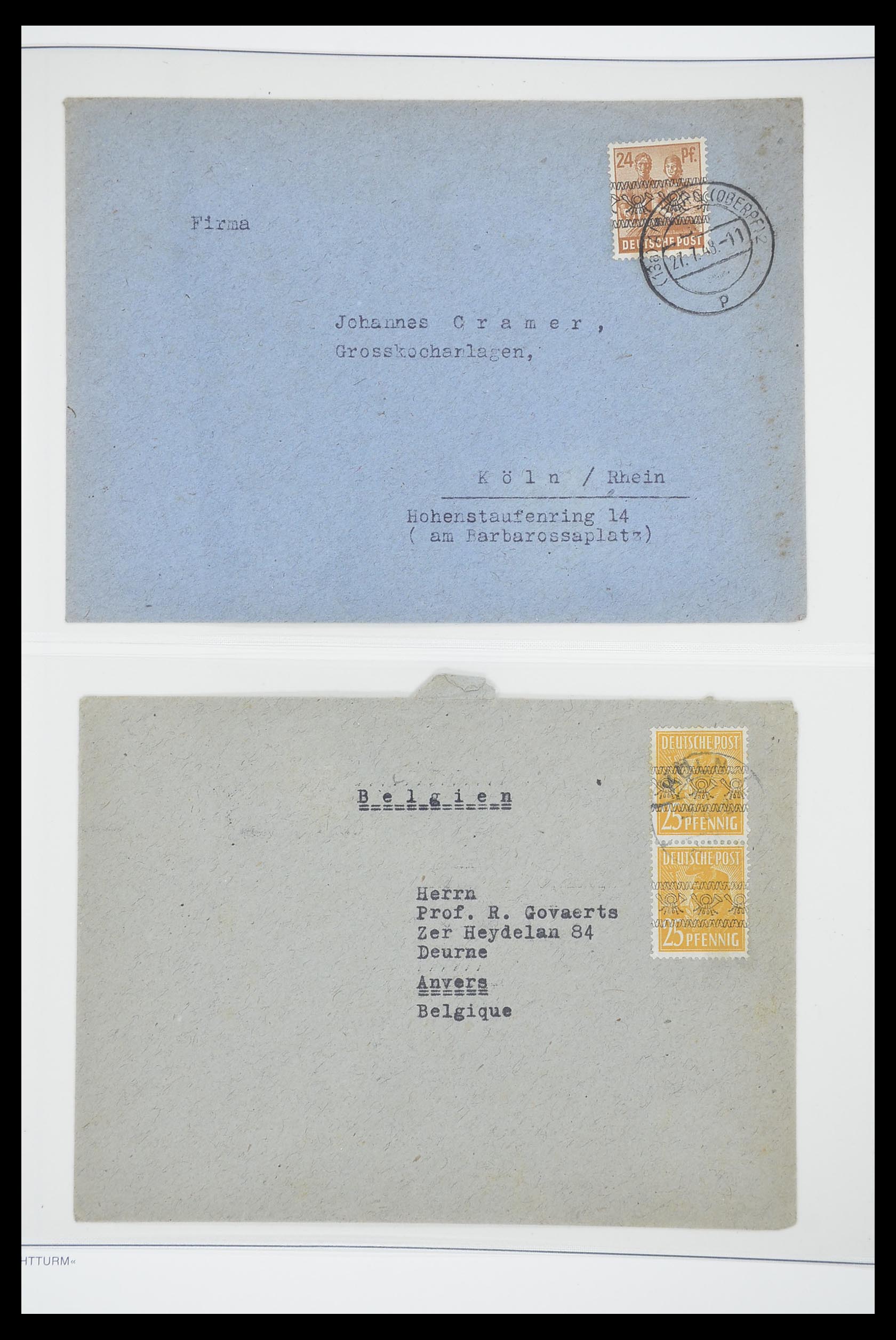 33837 057 - Postzegelverzameling 33837 Duitse Zones 1945-1948.