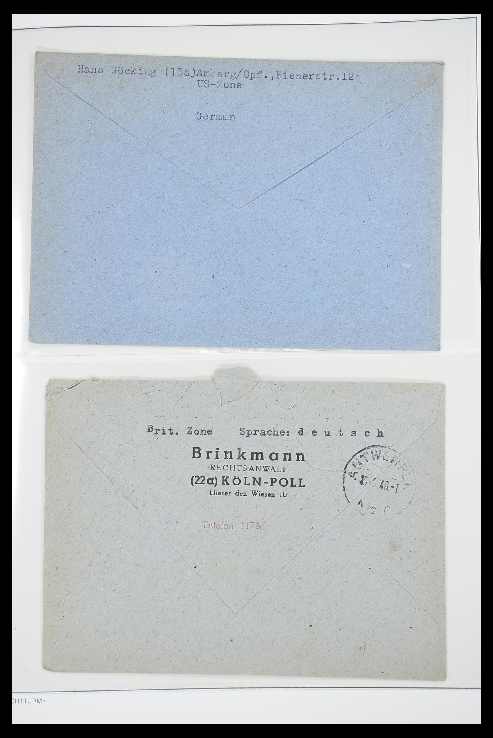 33837 058 - Stamp collection 33837 German Zones 1945-1948.