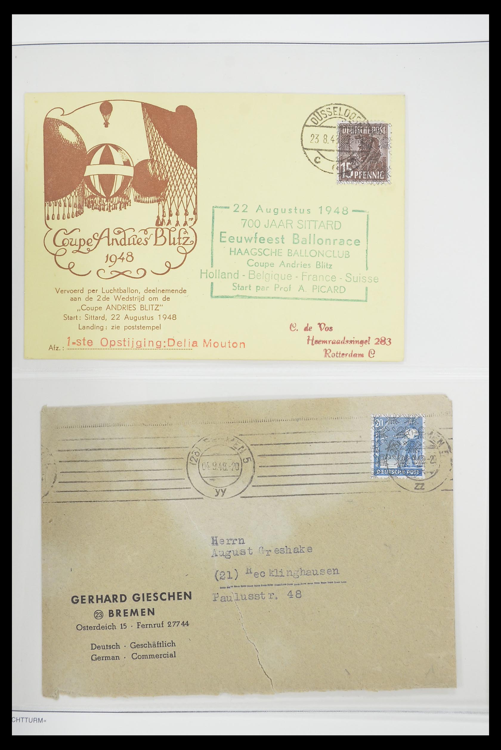 33837 063 - Postzegelverzameling 33837 Duitse Zones 1945-1948.
