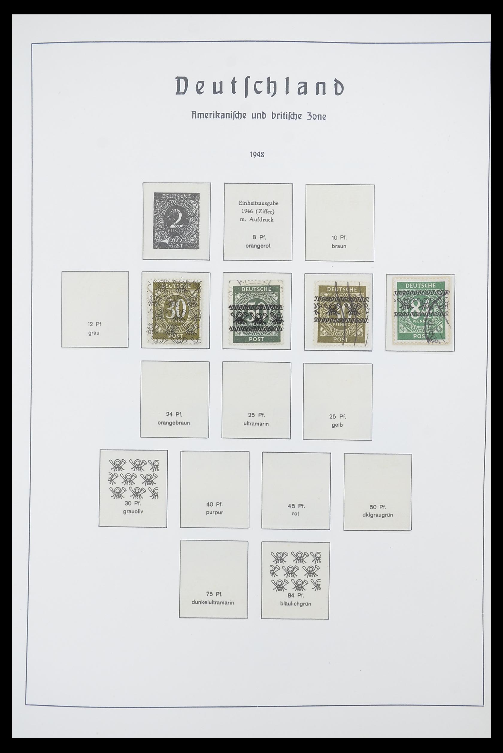 33837 065 - Postzegelverzameling 33837 Duitse Zones 1945-1948.