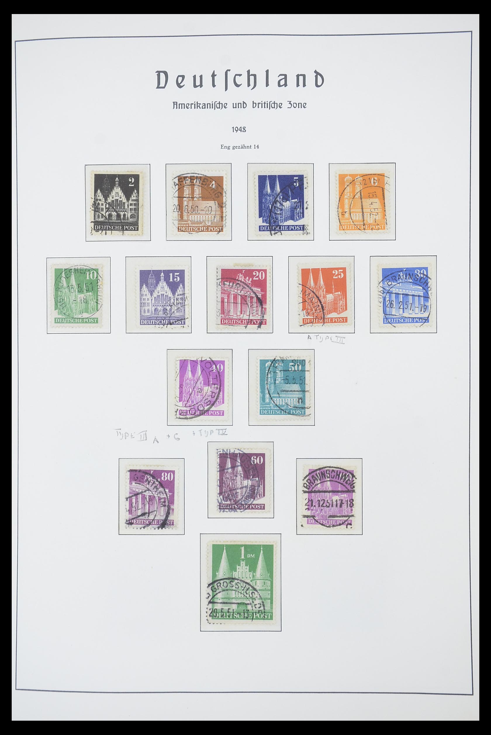 33837 069 - Stamp collection 33837 German Zones 1945-1948.