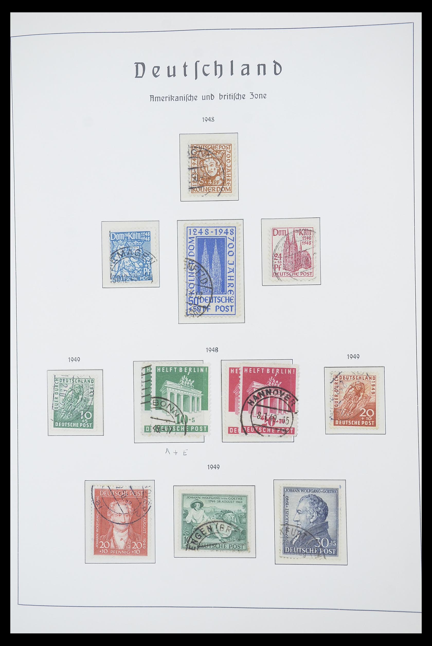 33837 070 - Postzegelverzameling 33837 Duitse Zones 1945-1948.