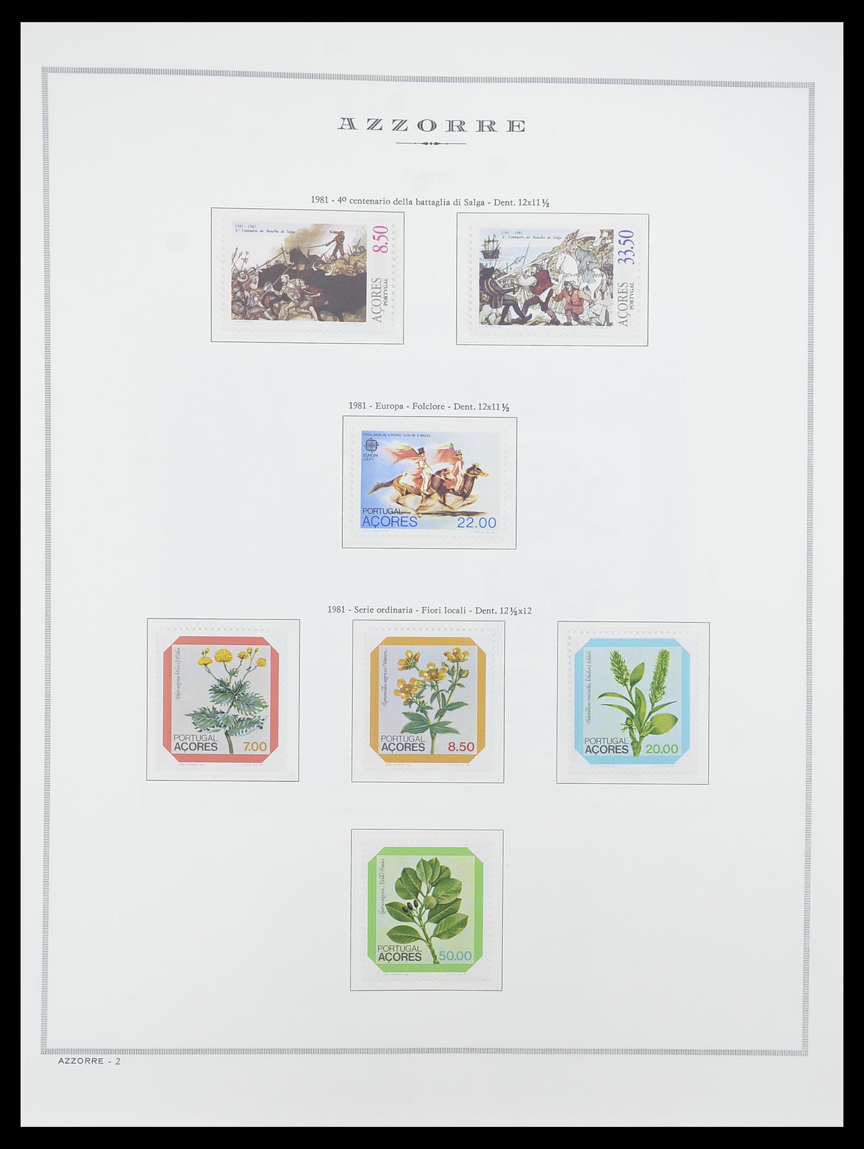 33841 003 - Postzegelverzameling 33841 Azoren en Madeira 1980-2010.