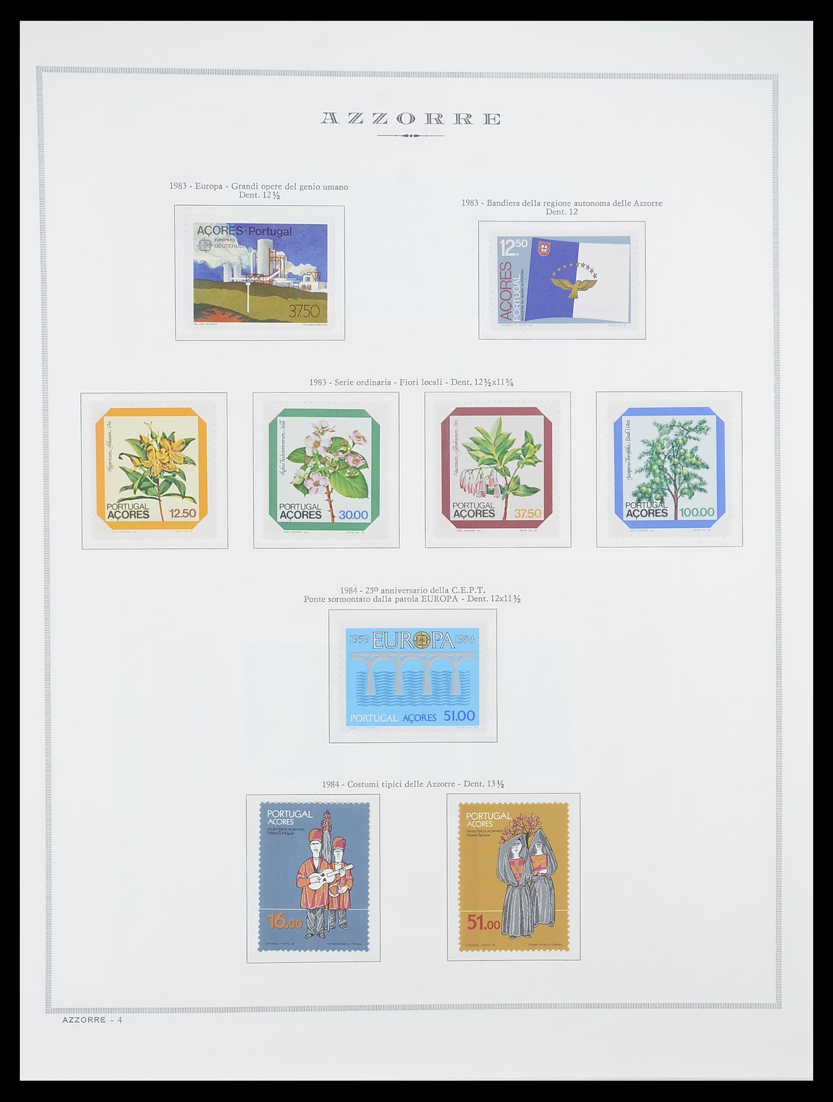 33841 008 - Postzegelverzameling 33841 Azoren en Madeira 1980-2010.