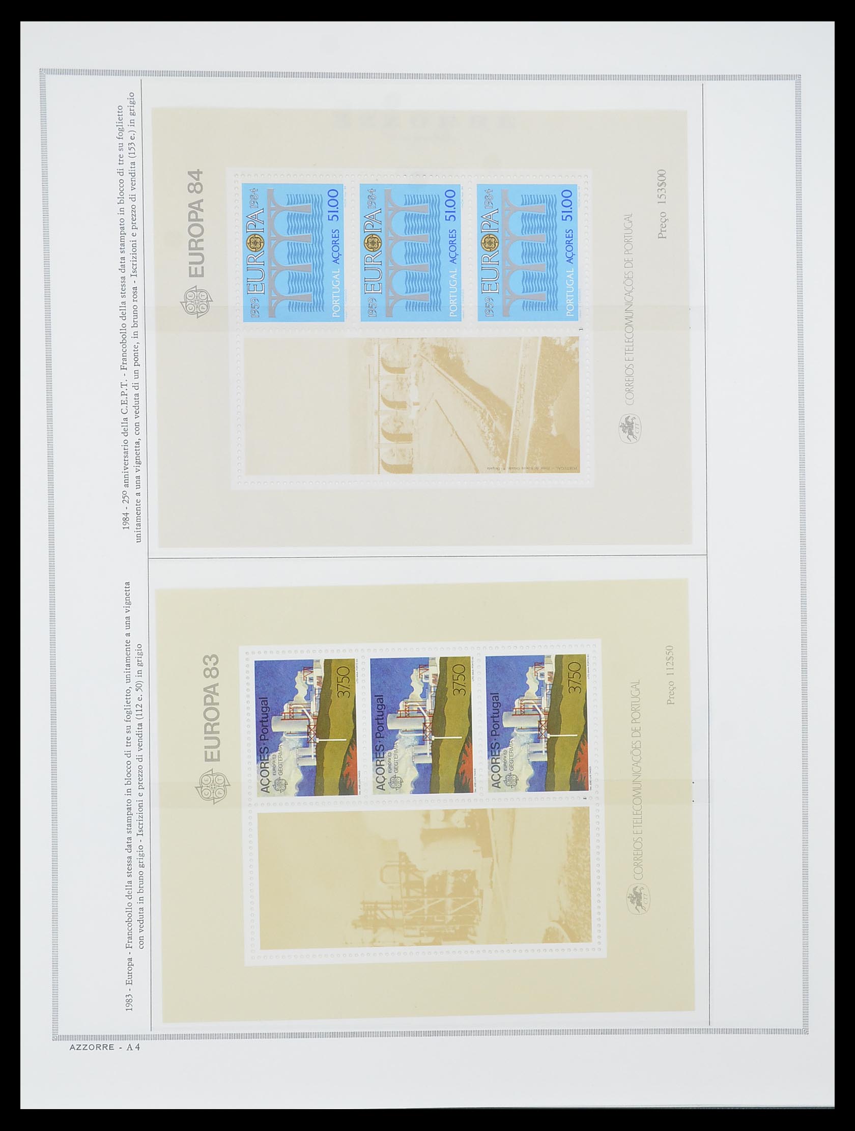 33841 009 - Postzegelverzameling 33841 Azoren en Madeira 1980-2010.