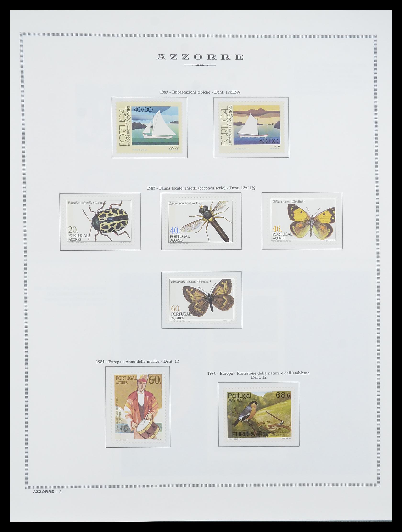 33841 011 - Postzegelverzameling 33841 Azoren en Madeira 1980-2010.
