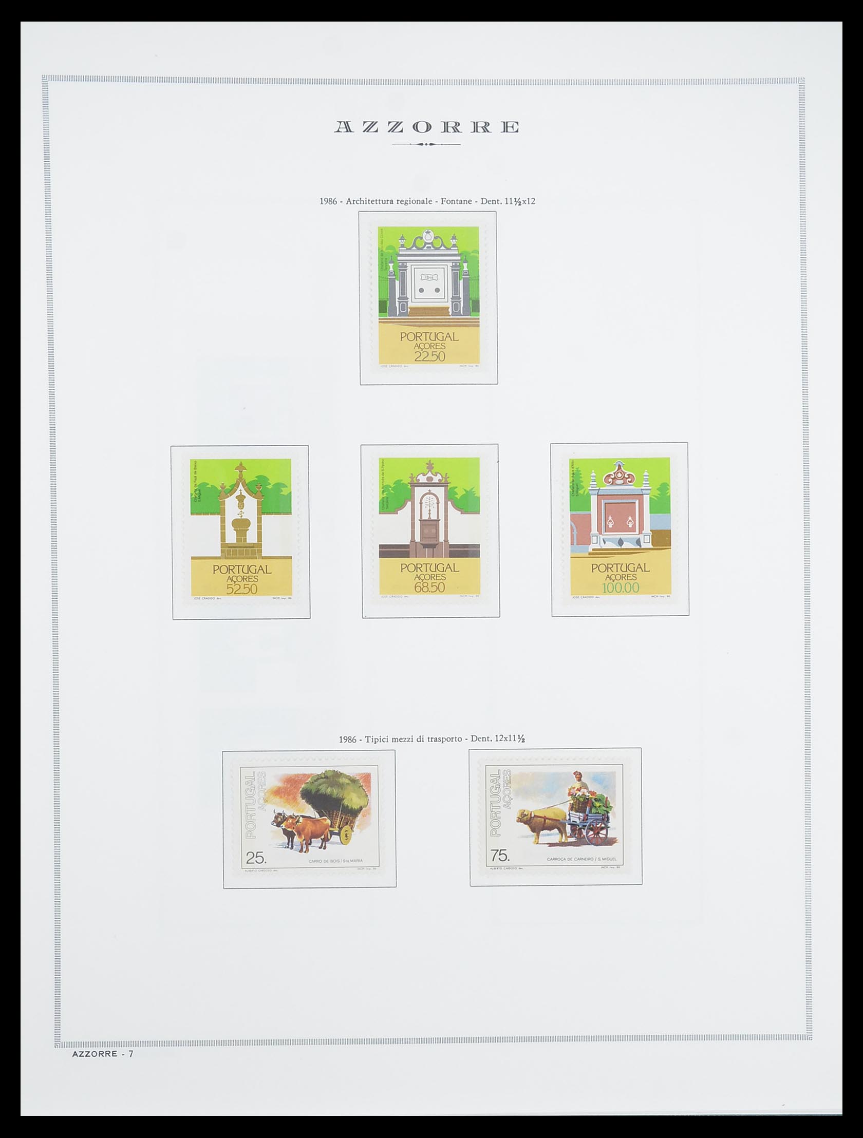 33841 014 - Postzegelverzameling 33841 Azoren en Madeira 1980-2010.