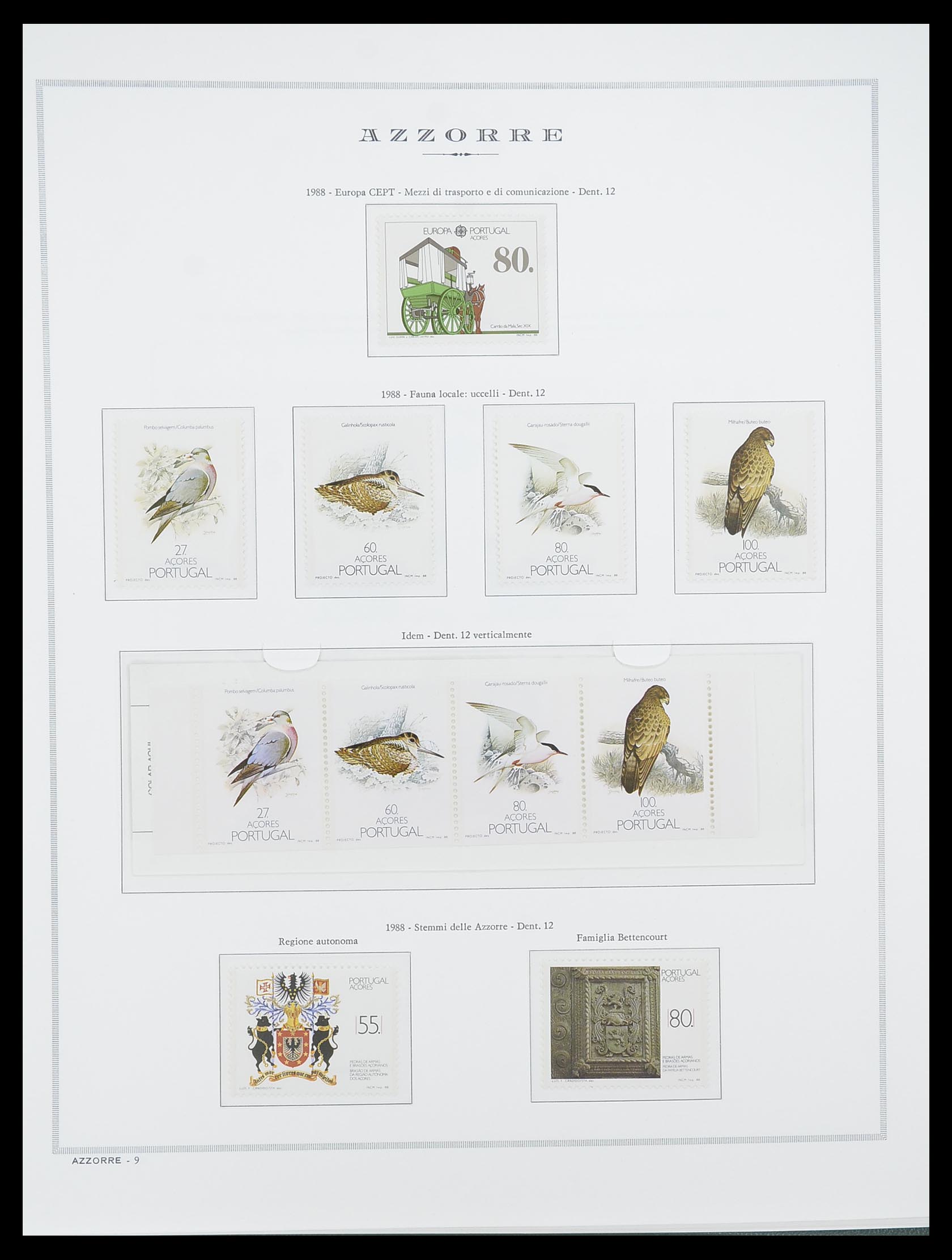 33841 018 - Postzegelverzameling 33841 Azoren en Madeira 1980-2010.