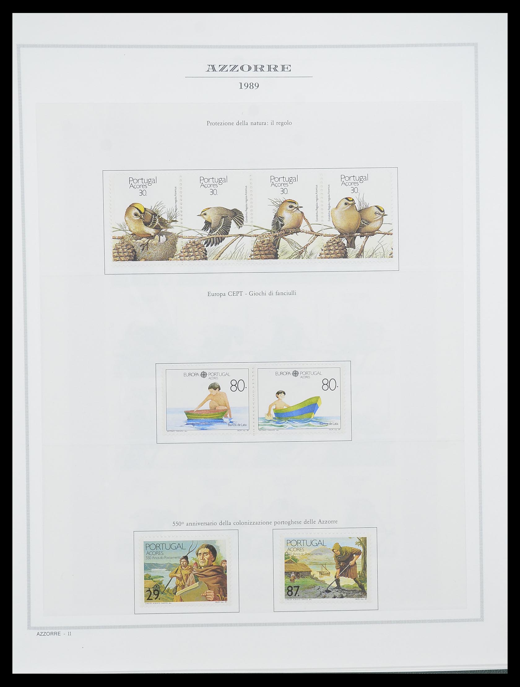 33841 020 - Postzegelverzameling 33841 Azoren en Madeira 1980-2010.