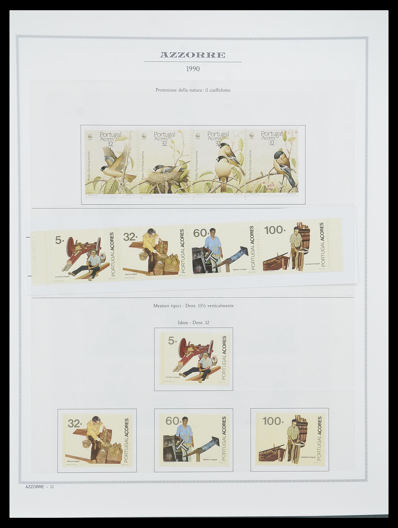 33841 023 - Postzegelverzameling 33841 Azoren en Madeira 1980-2010.