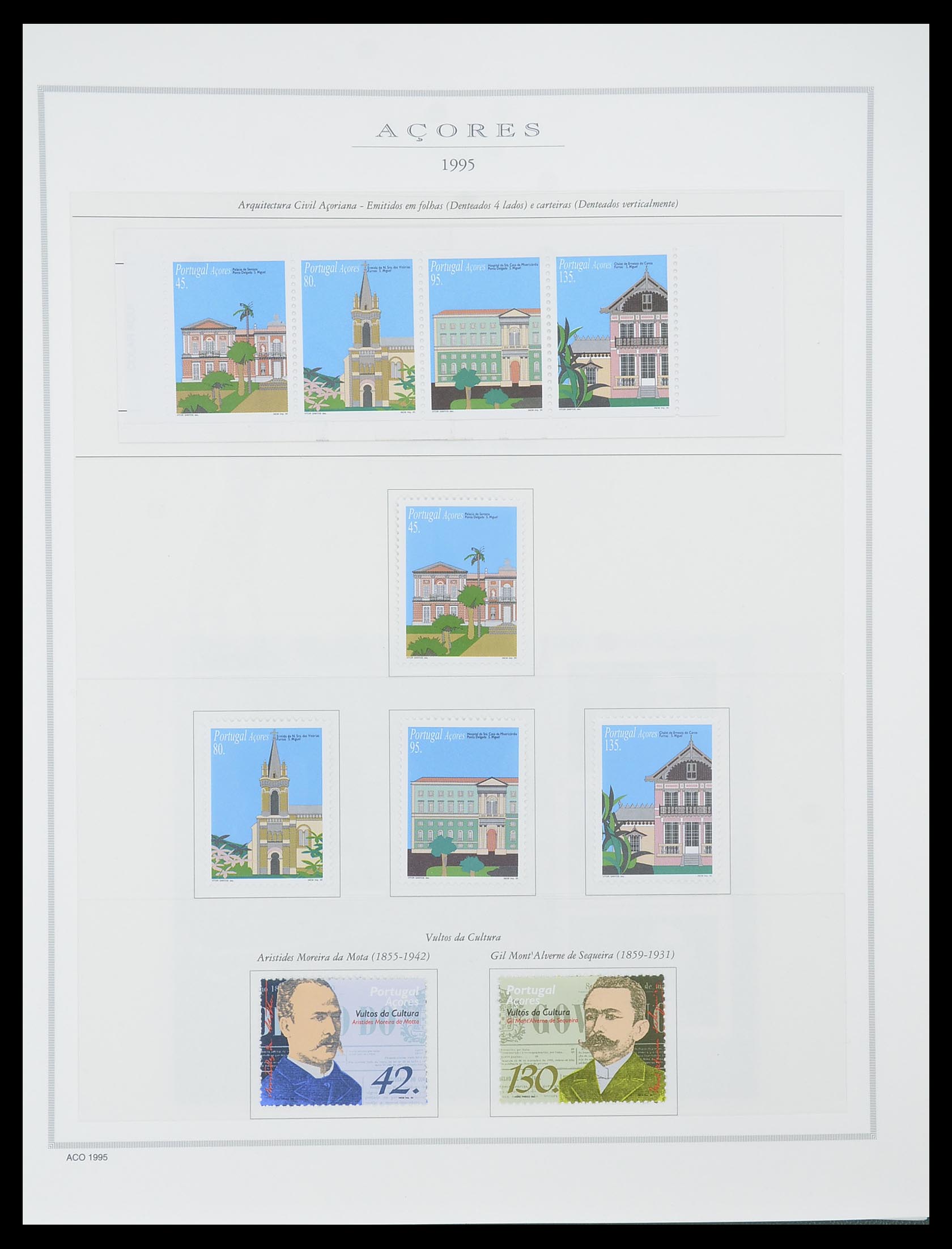 33841 033 - Postzegelverzameling 33841 Azoren en Madeira 1980-2010.
