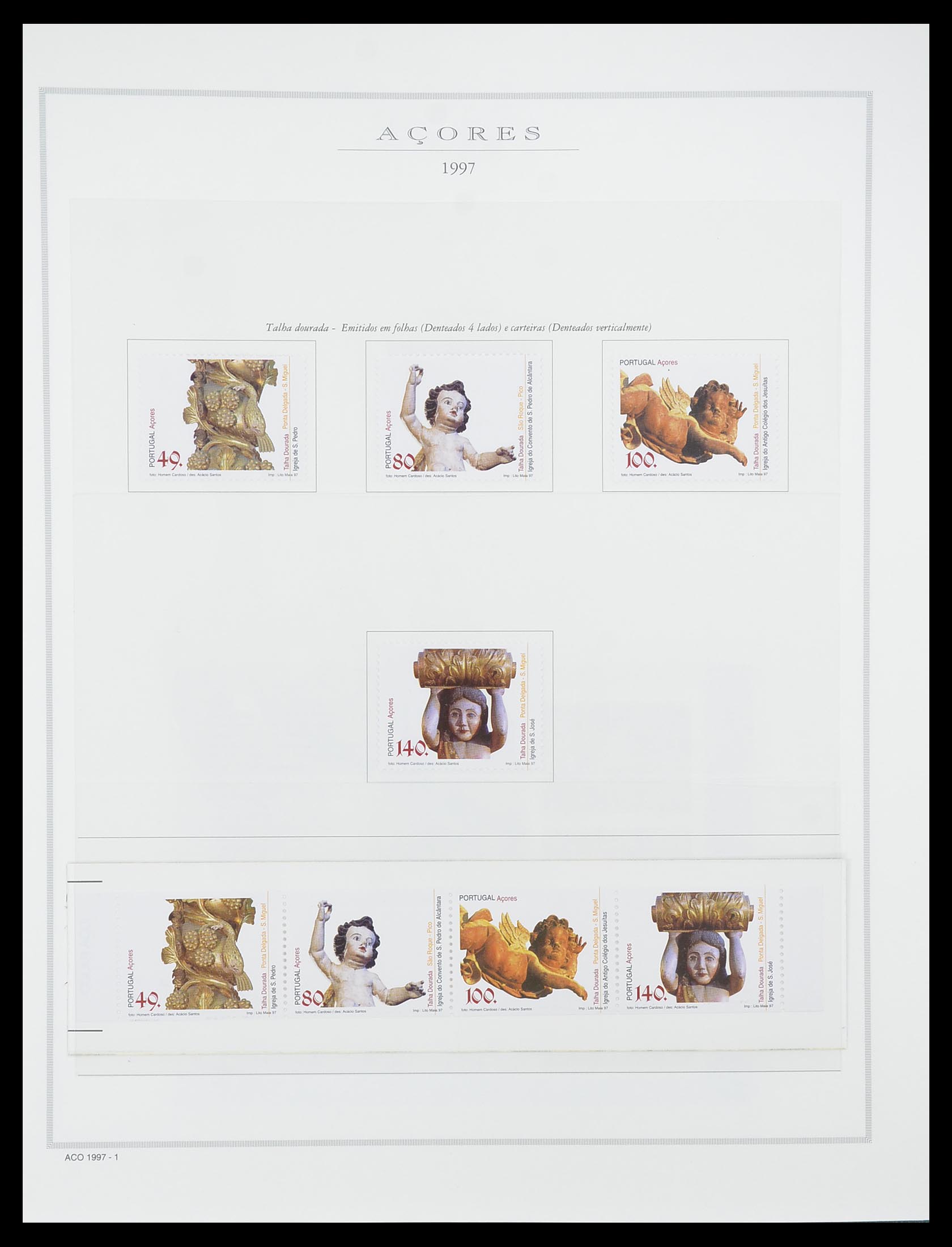 33841 037 - Postzegelverzameling 33841 Azoren en Madeira 1980-2010.