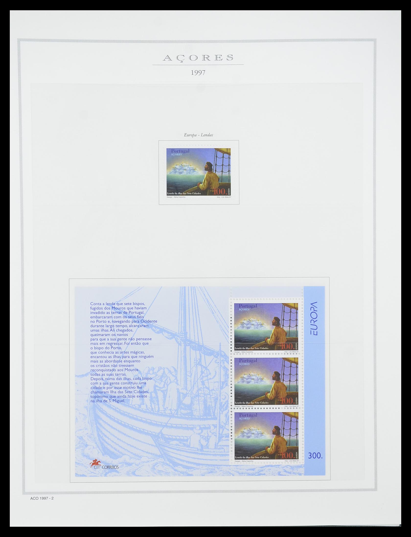 33841 038 - Postzegelverzameling 33841 Azoren en Madeira 1980-2010.