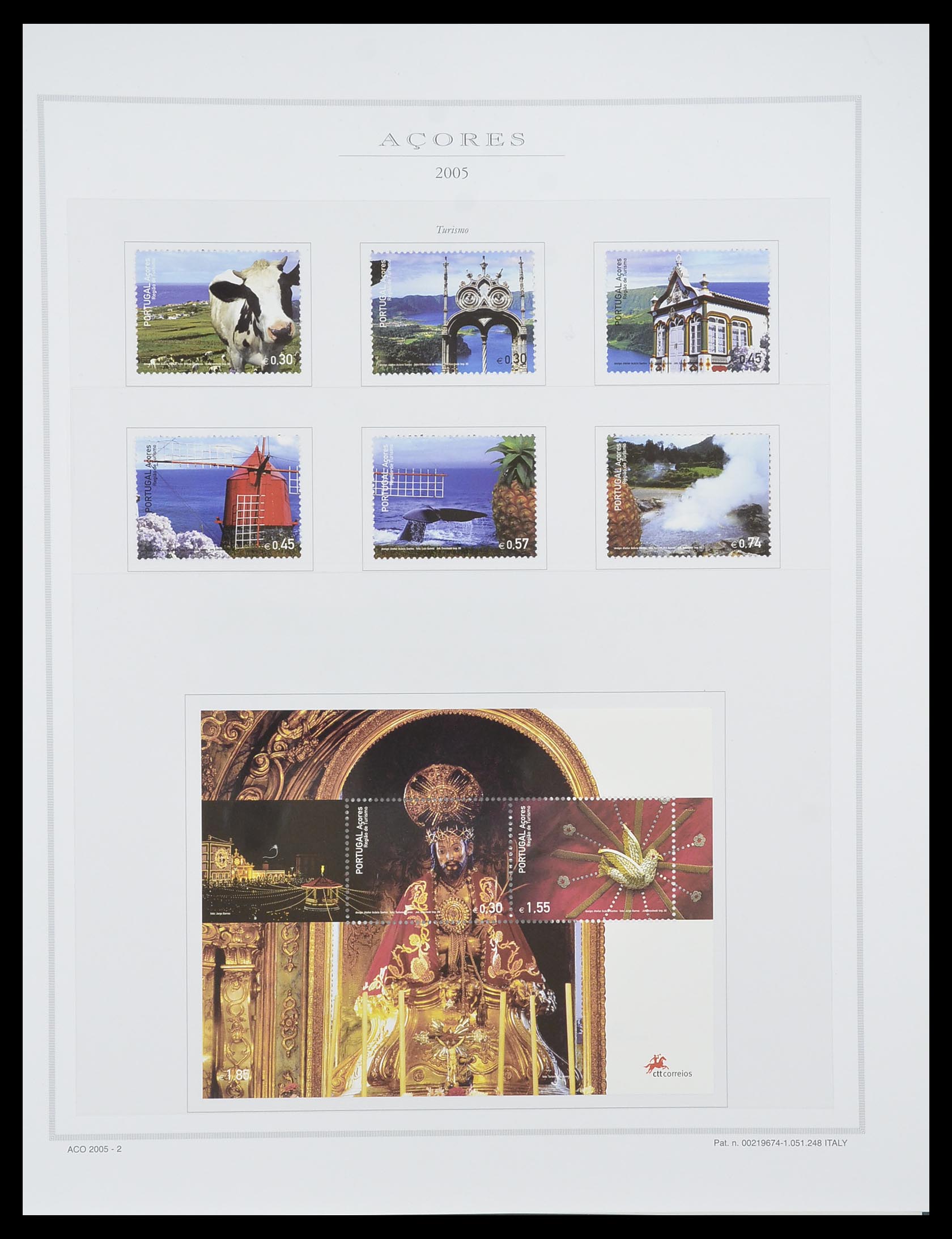 33841 053 - Postzegelverzameling 33841 Azoren en Madeira 1980-2010.