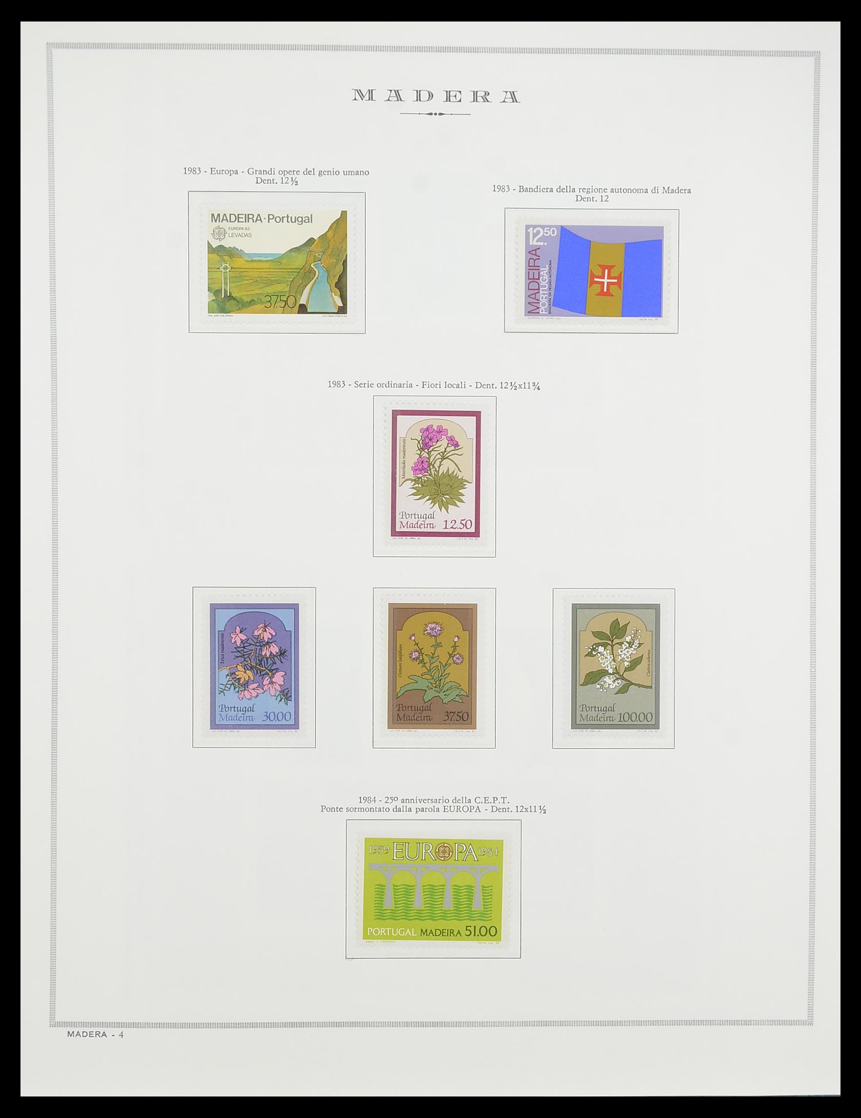 33841 080 - Postzegelverzameling 33841 Azoren en Madeira 1980-2010.