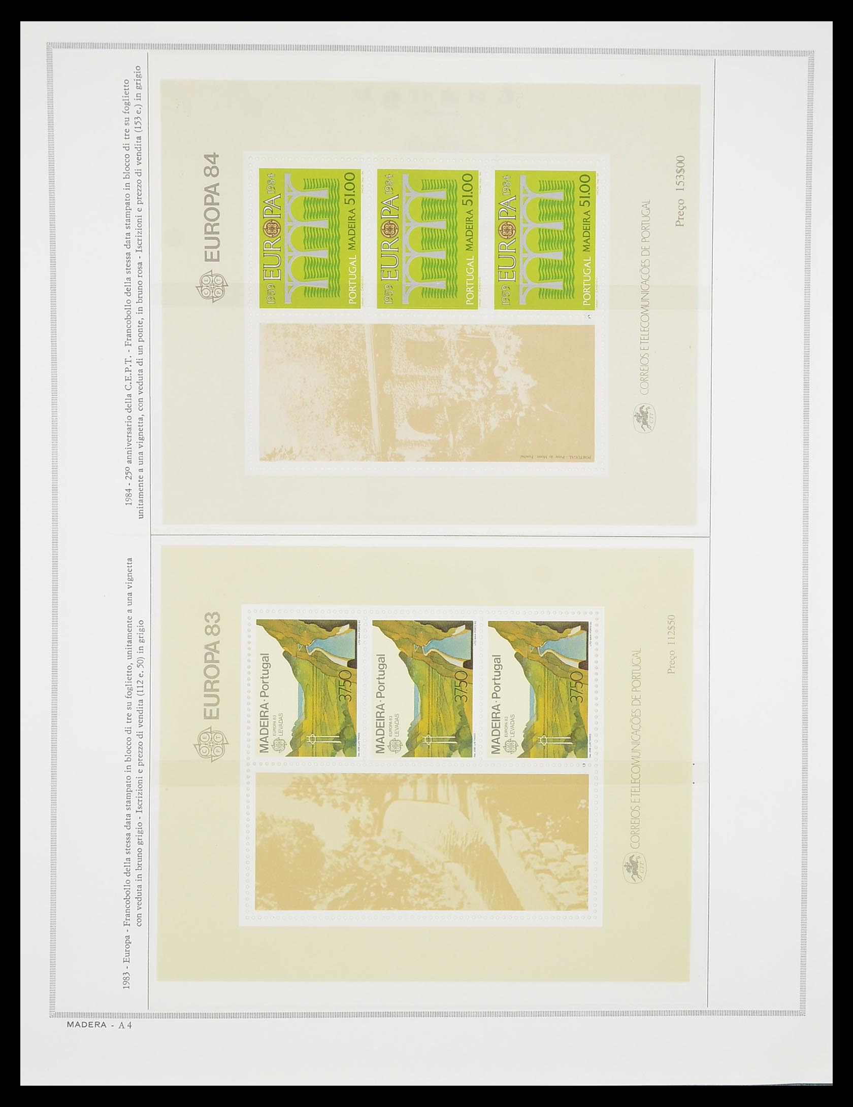 33841 081 - Postzegelverzameling 33841 Azoren en Madeira 1980-2010.