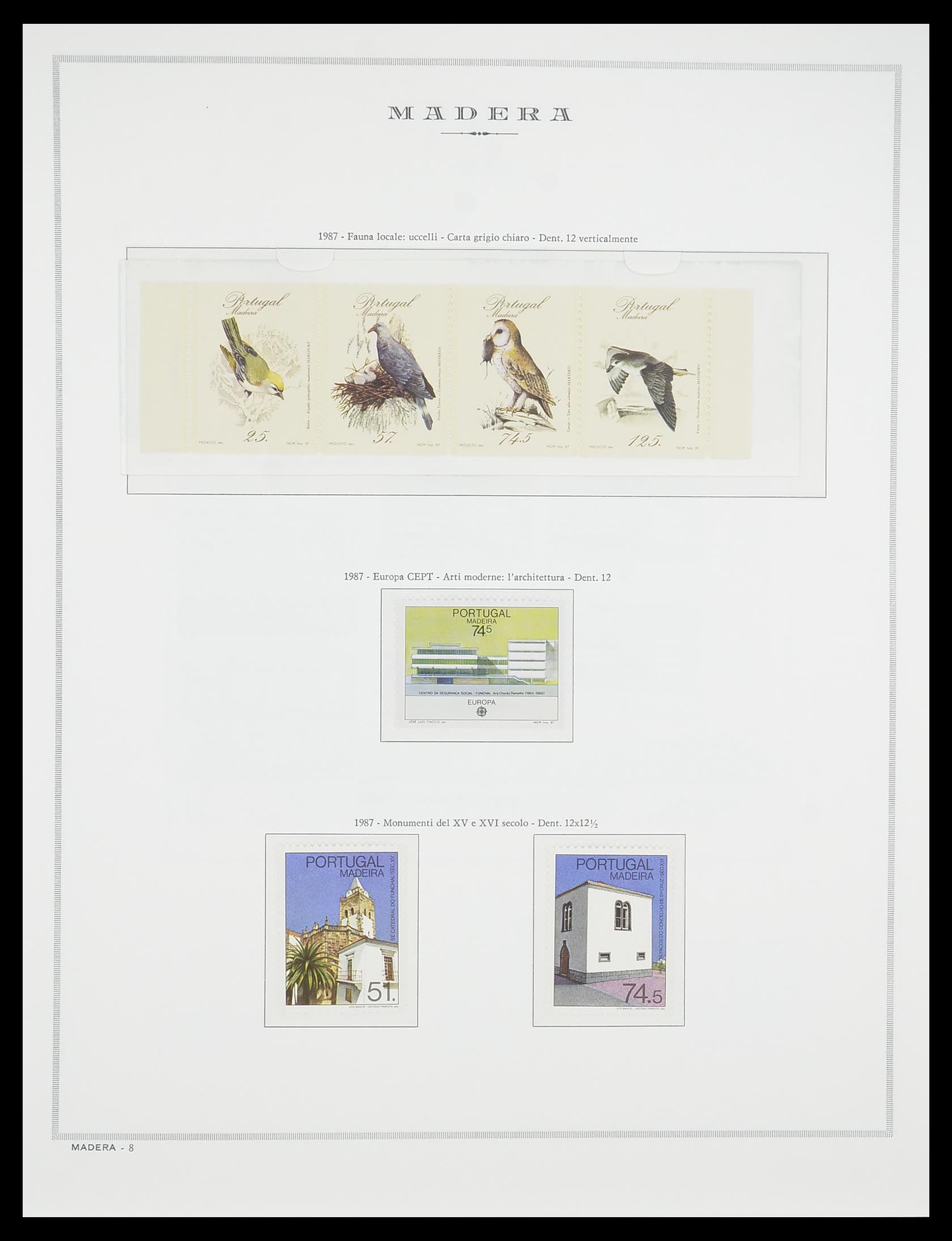 33841 088 - Postzegelverzameling 33841 Azoren en Madeira 1980-2010.