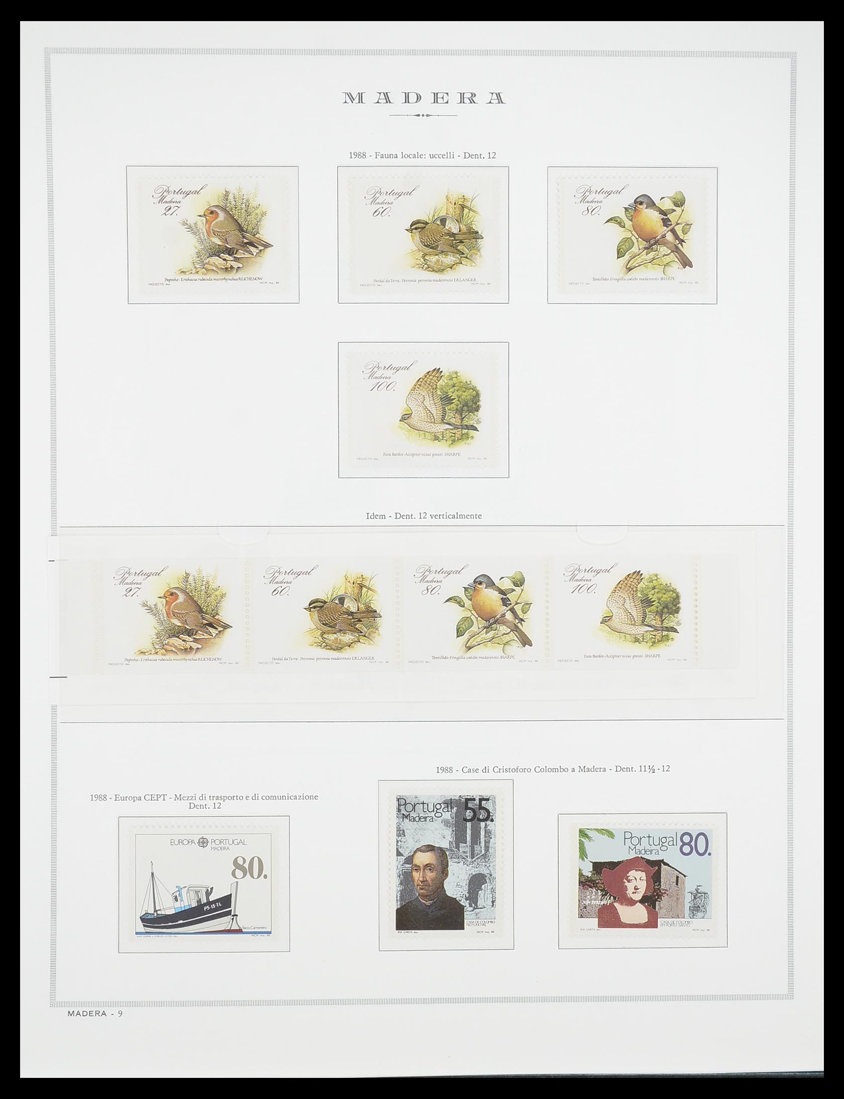 33841 090 - Postzegelverzameling 33841 Azoren en Madeira 1980-2010.