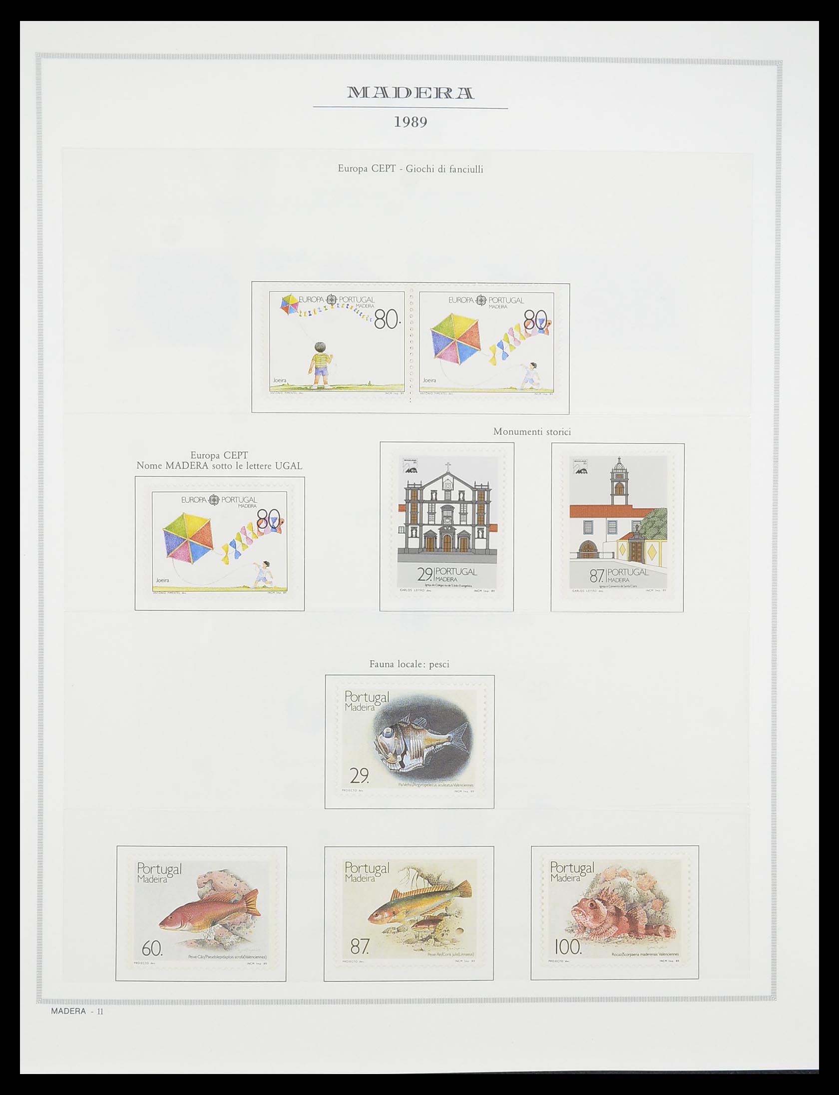 33841 092 - Stamp collection 33841 Azores and Madeira 1980-2010.