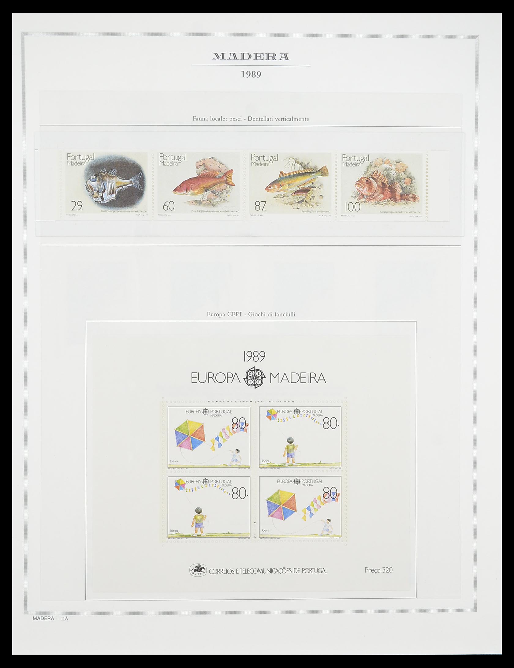 33841 093 - Postzegelverzameling 33841 Azoren en Madeira 1980-2010.