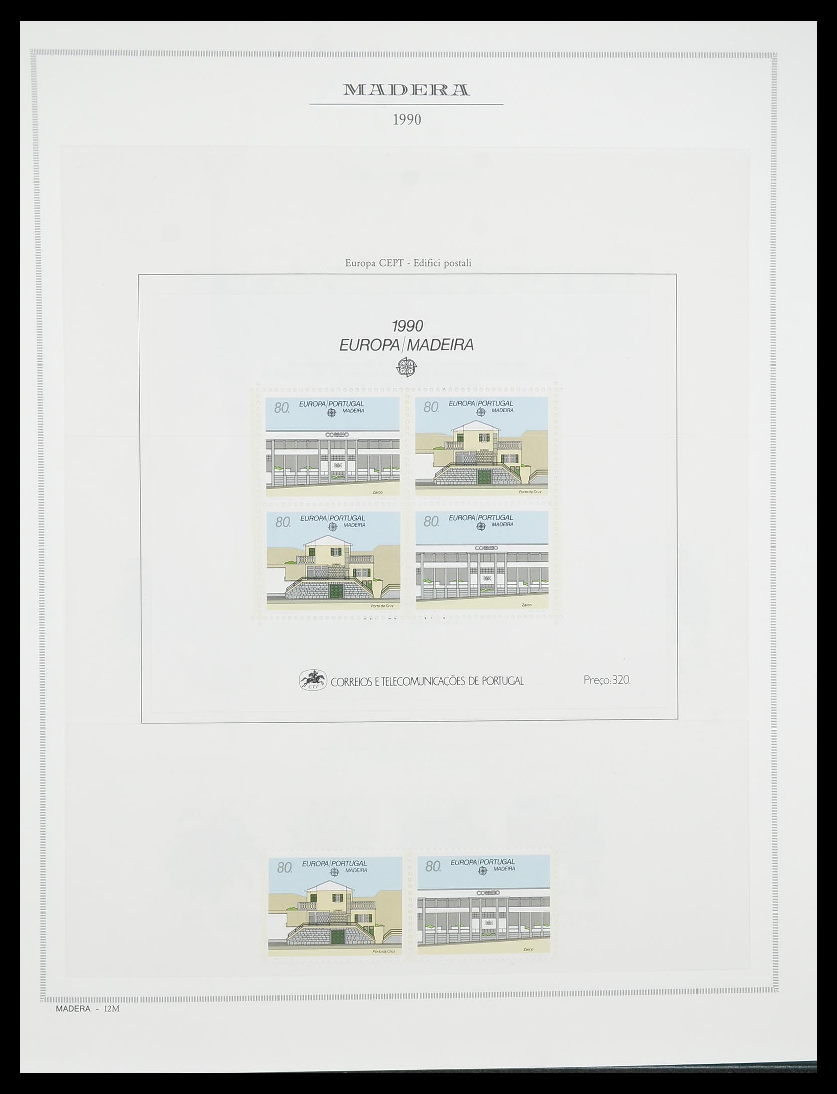 33841 095 - Postzegelverzameling 33841 Azoren en Madeira 1980-2010.