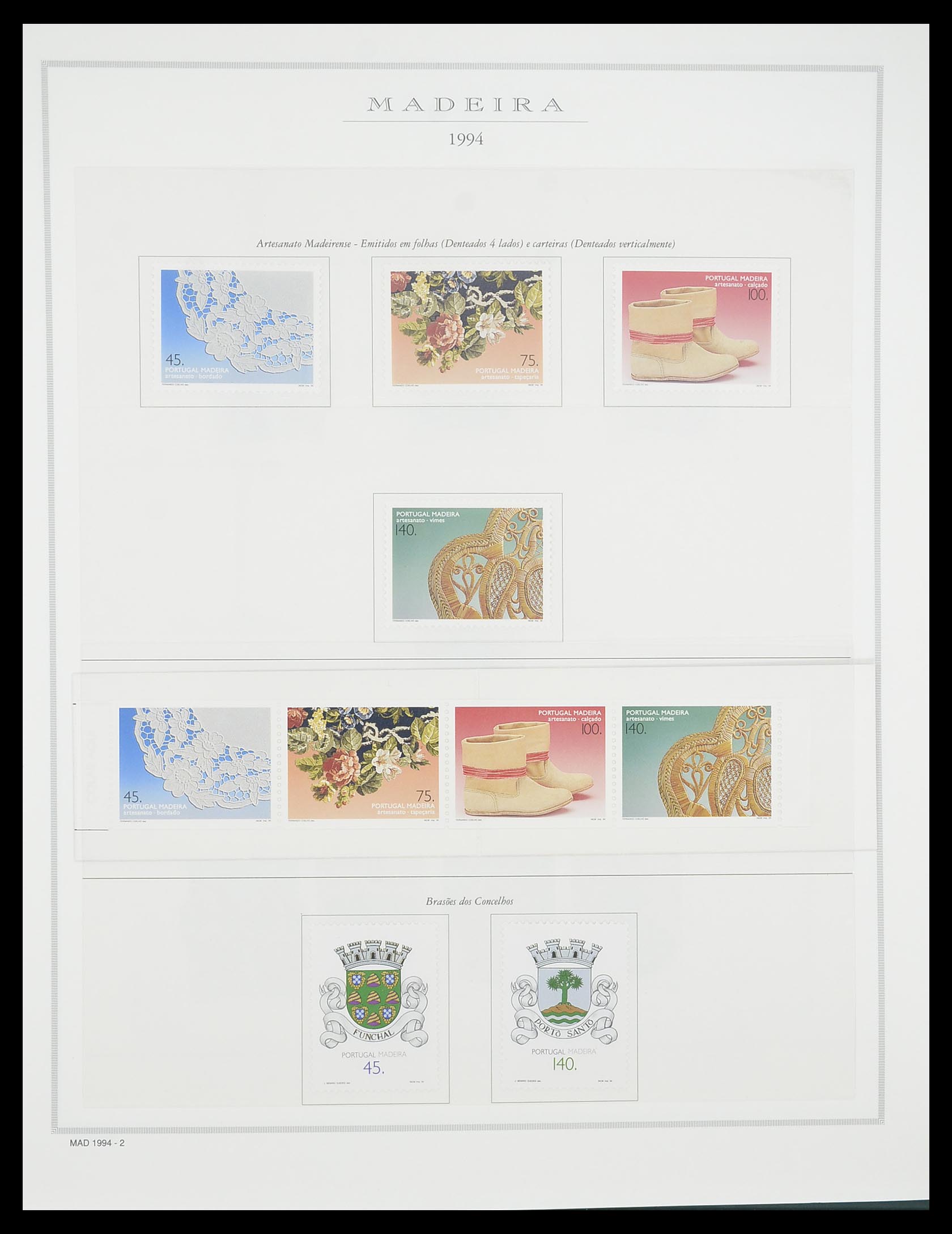33841 104 - Stamp collection 33841 Azores and Madeira 1980-2010.