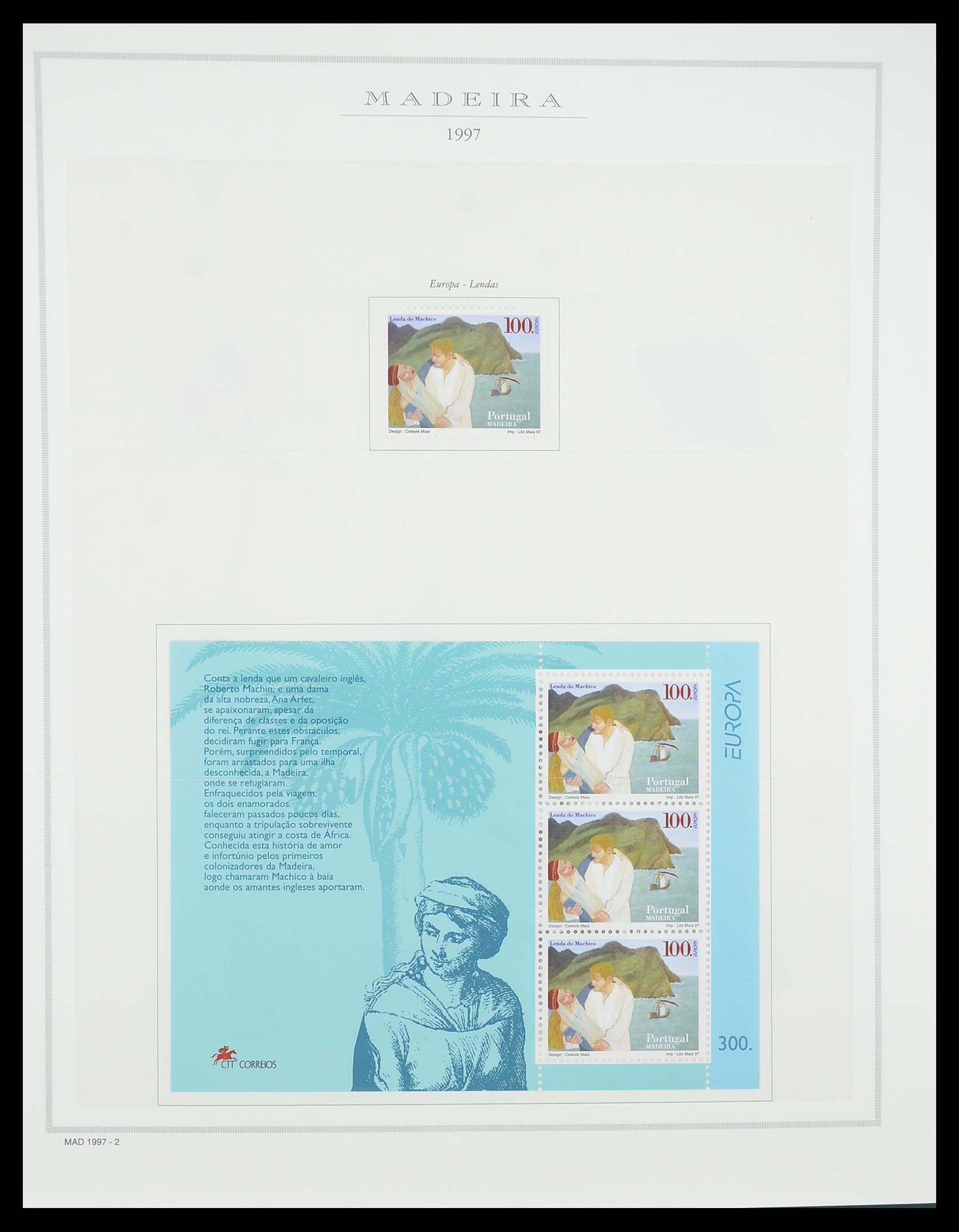 33841 109 - Stamp collection 33841 Azores and Madeira 1980-2010.