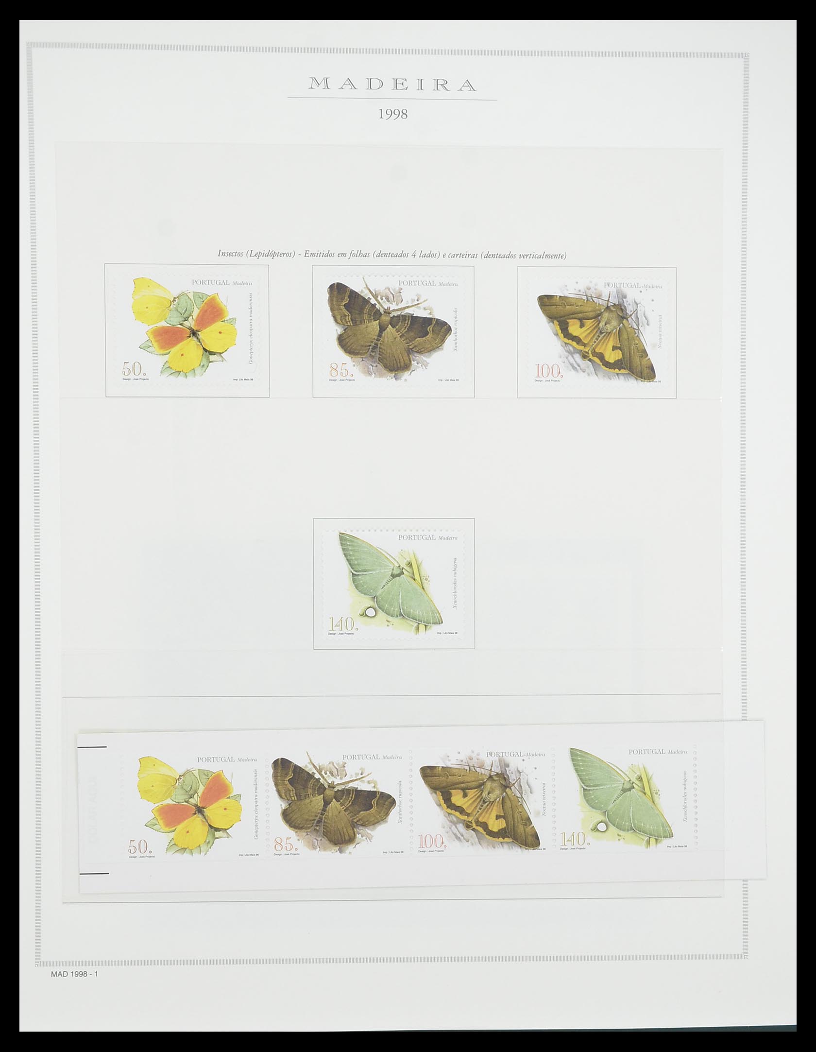 33841 110 - Postzegelverzameling 33841 Azoren en Madeira 1980-2010.