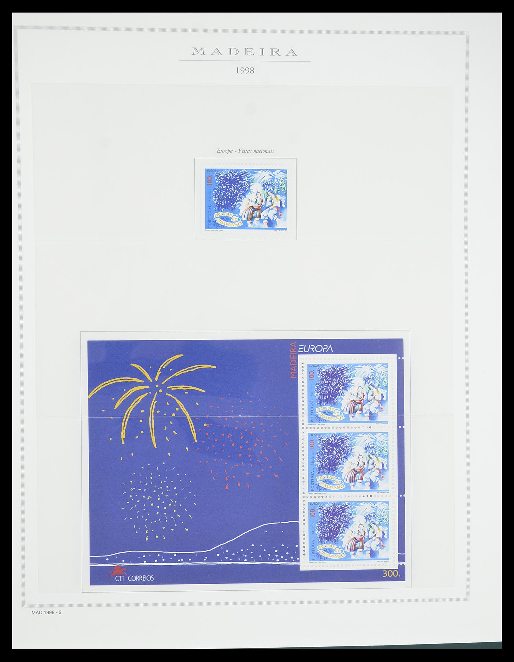 33841 111 - Postzegelverzameling 33841 Azoren en Madeira 1980-2010.